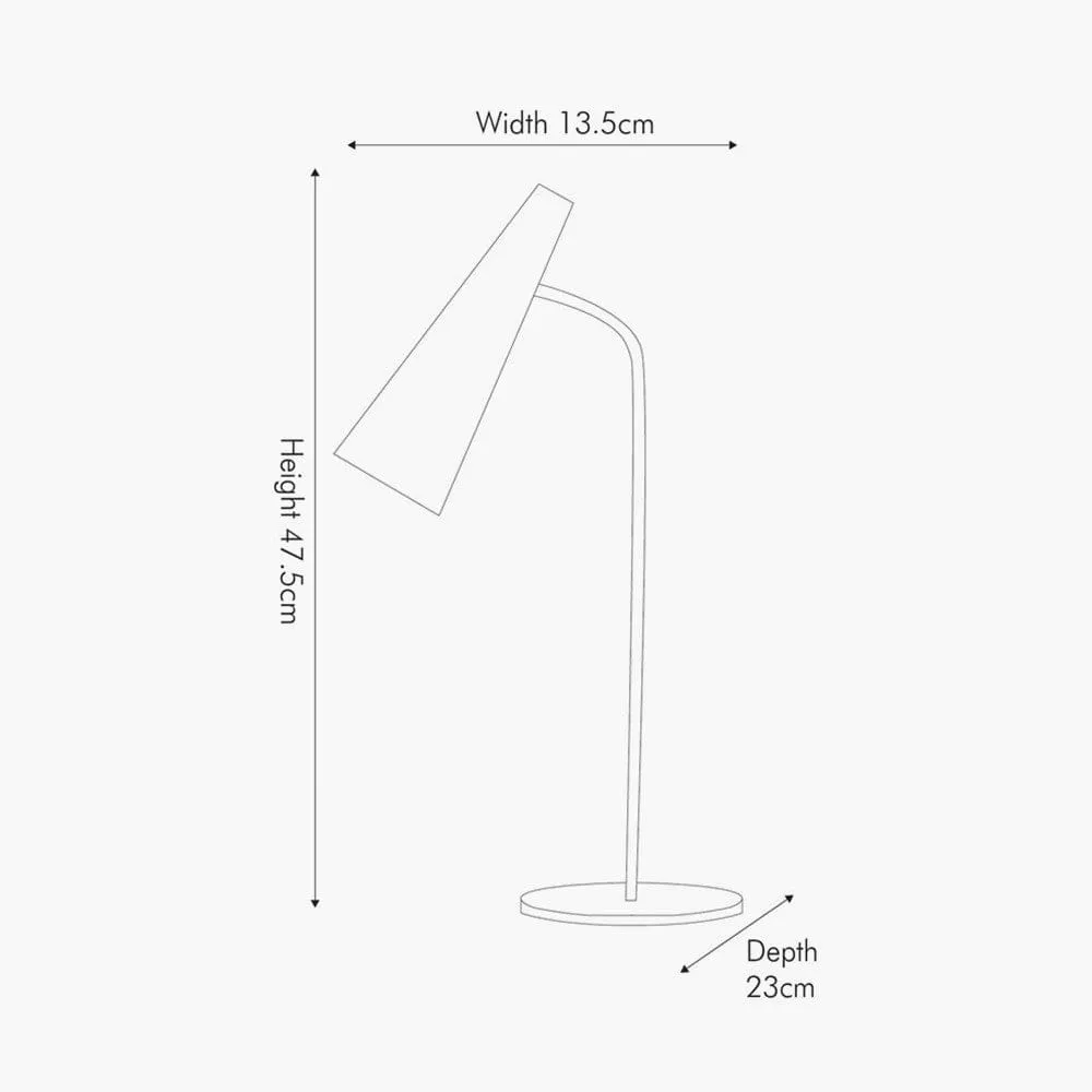Thin Table Lamp - Silver