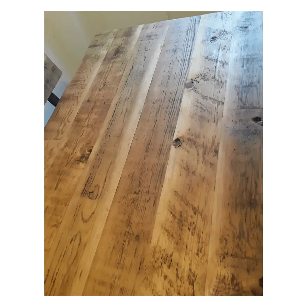 Triangle Base Dining Table - Driftwood, Wood