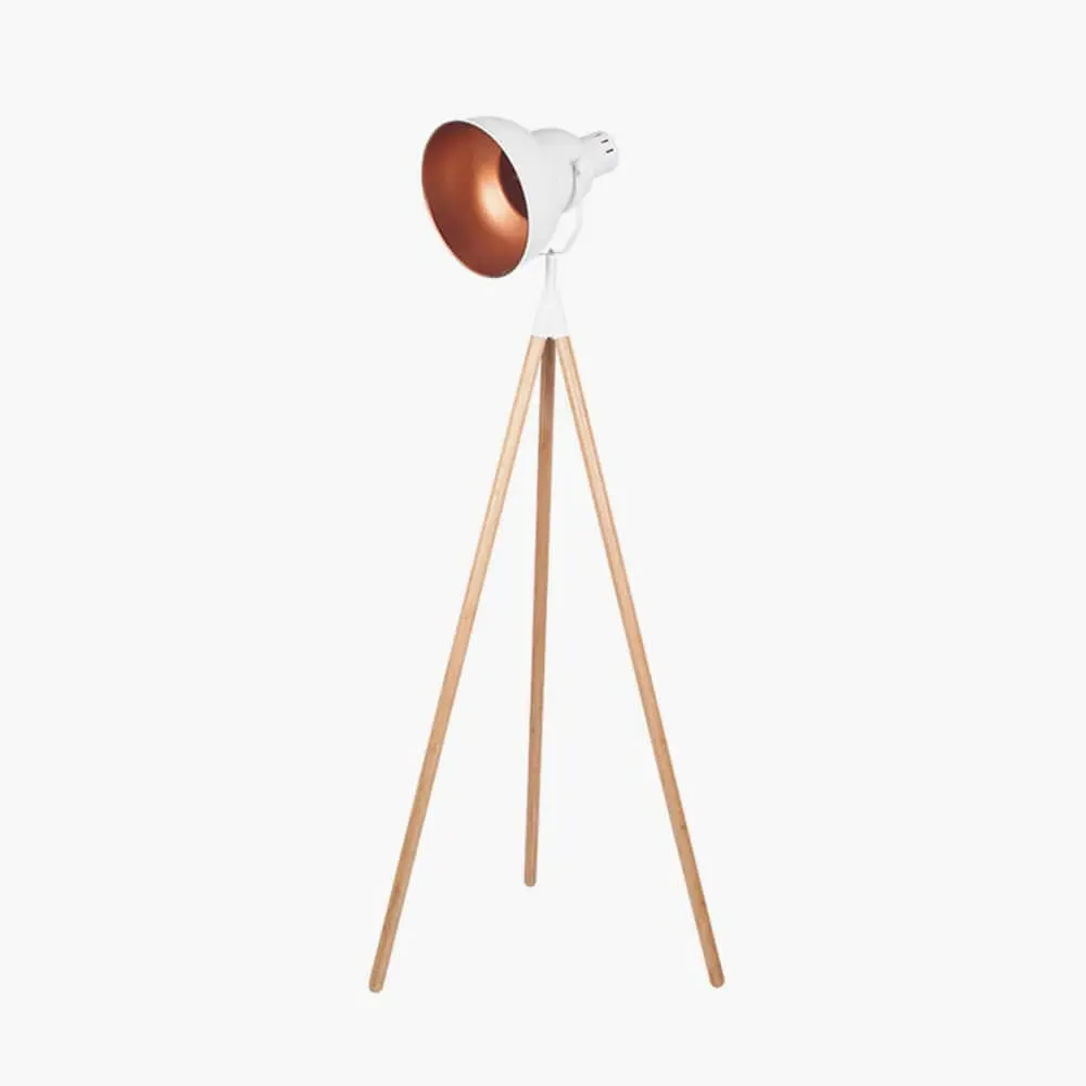 Tripod Floor Lamp Minimalist Design - White
