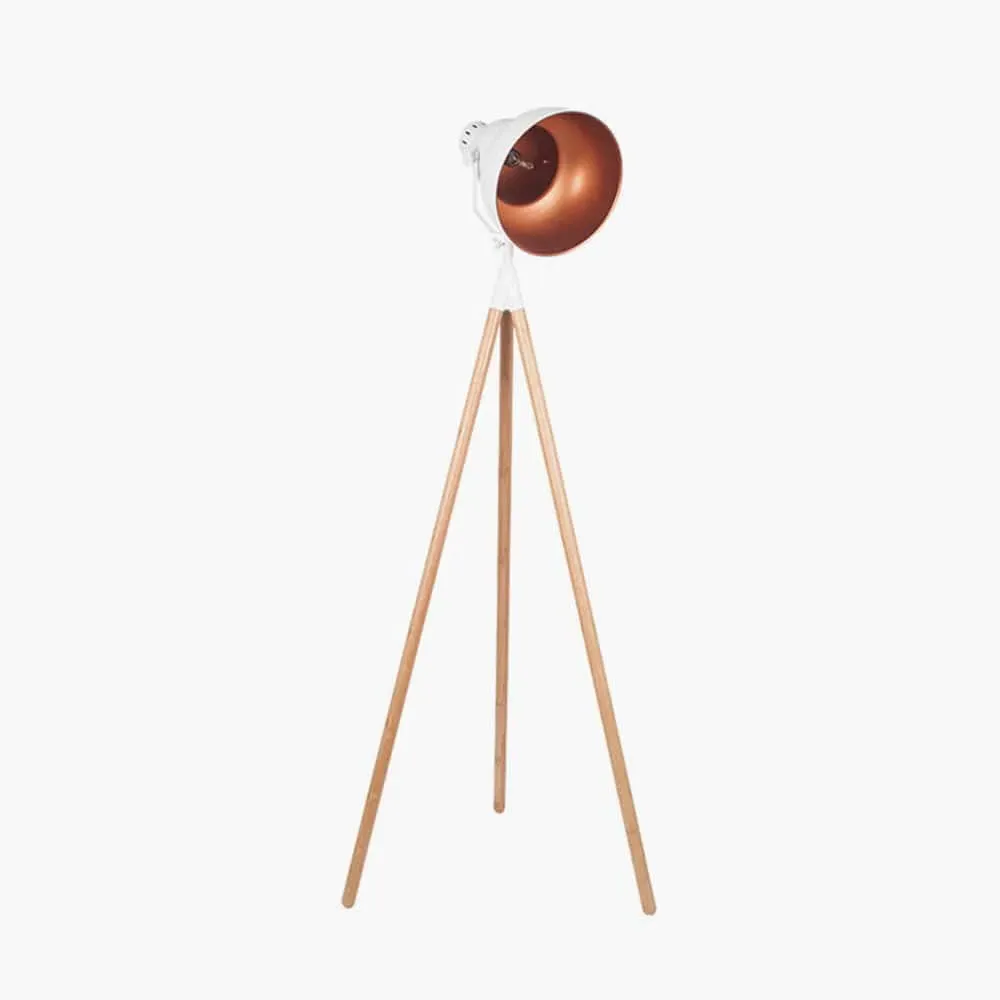 Tripod Floor Lamp Minimalist Design - White