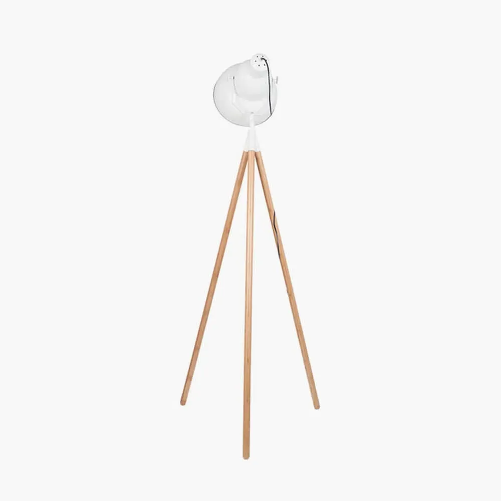 Tripod Floor Lamp Minimalist Design - White