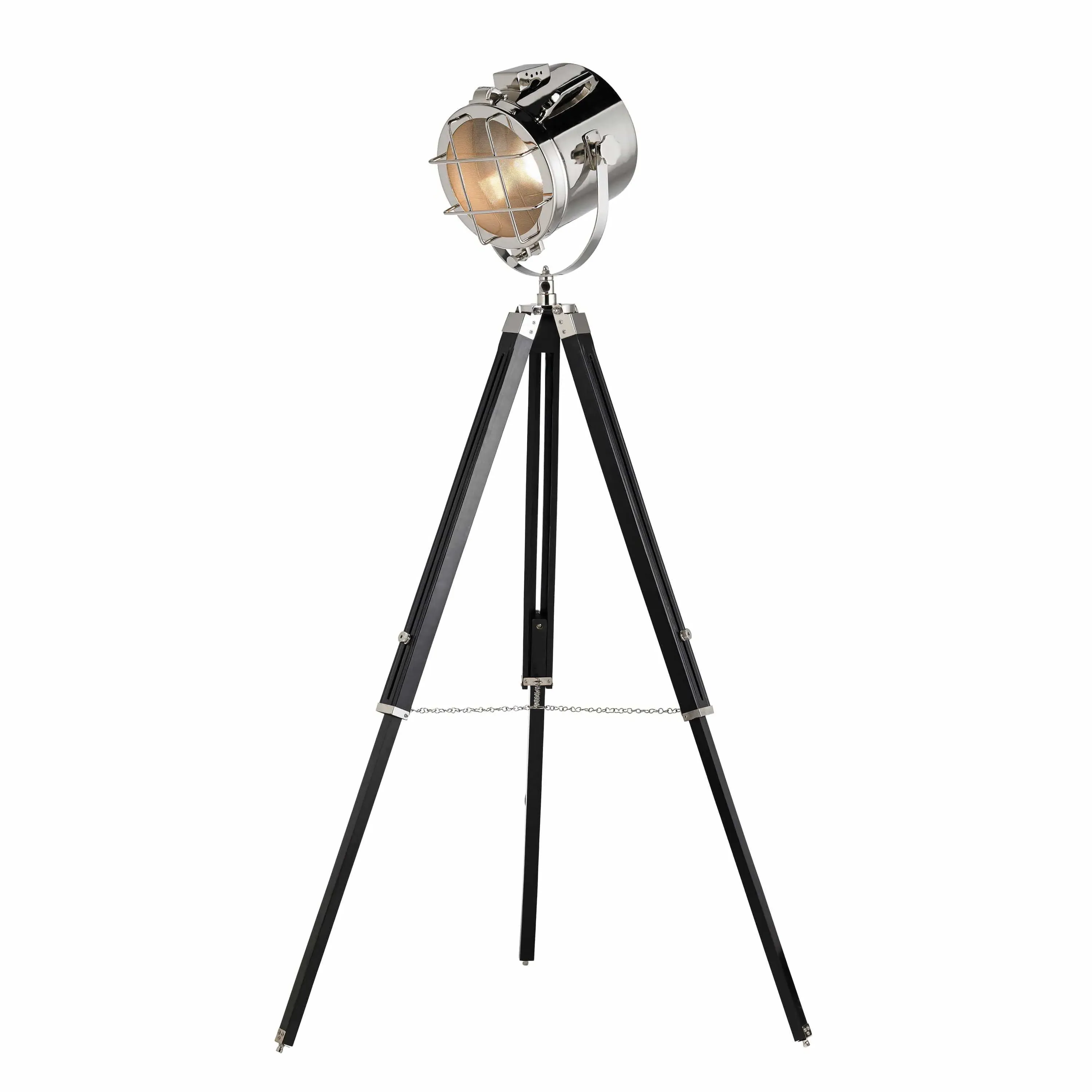 Tripod Floor Lamp Spotlight - Black, Steel image