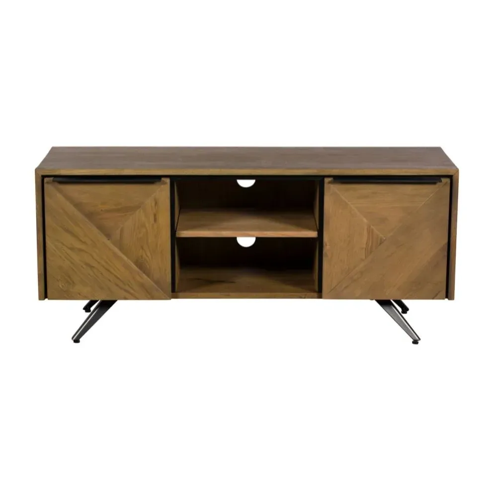 TV Unit with Storage - Wood, Oak