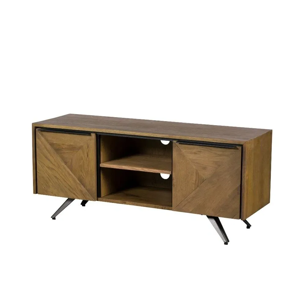 TV Unit with Storage - Wood, Oak