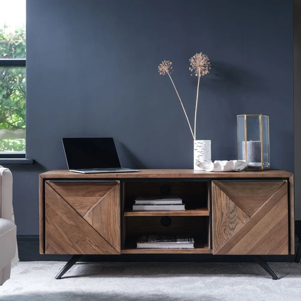 TV Unit with Storage - Wood, Oak image