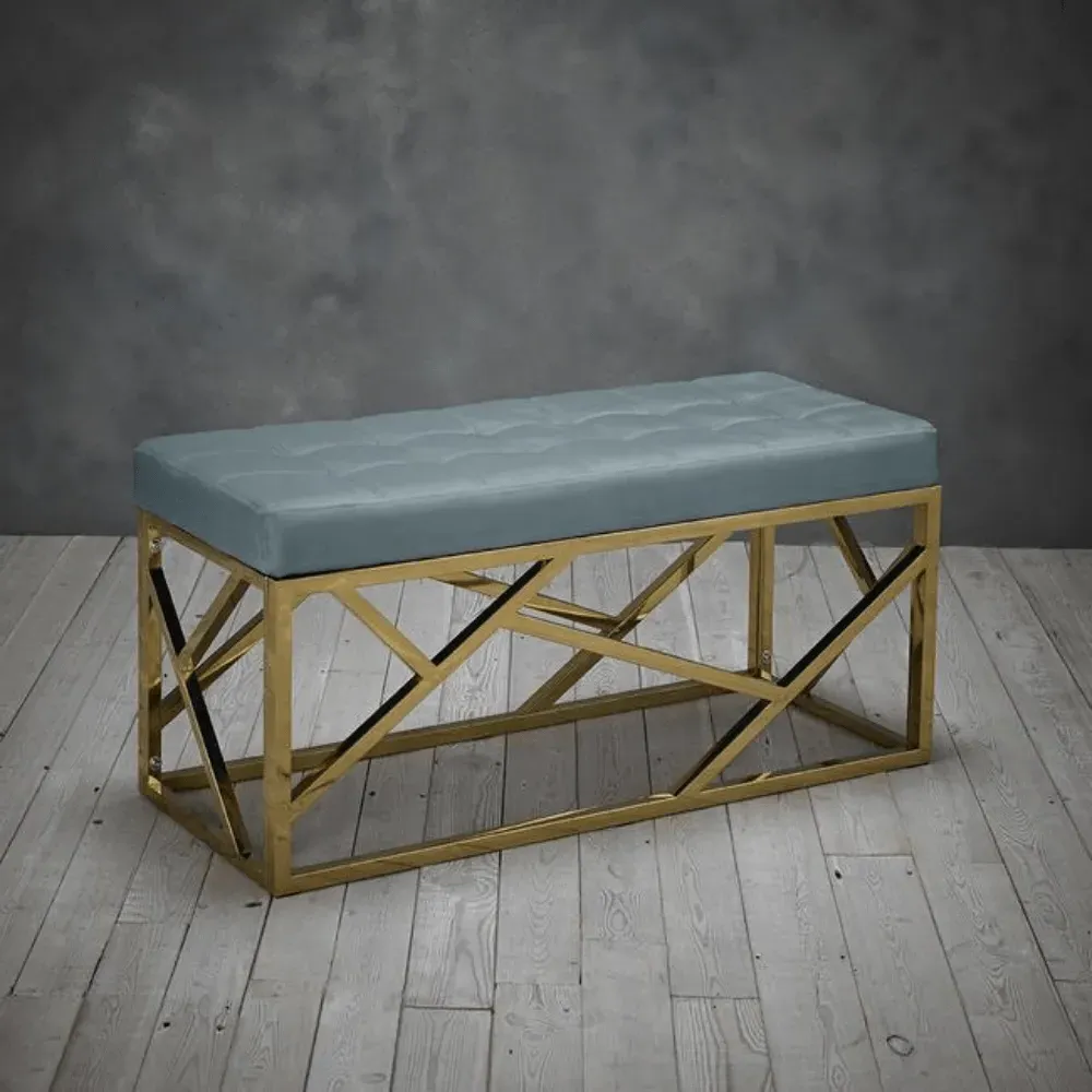 Velvet Bench - Green