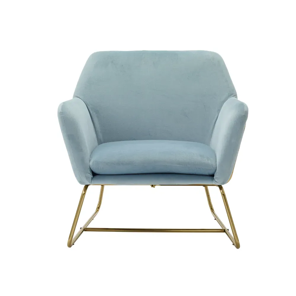 Vintage Armchair - Blue, Velvet image