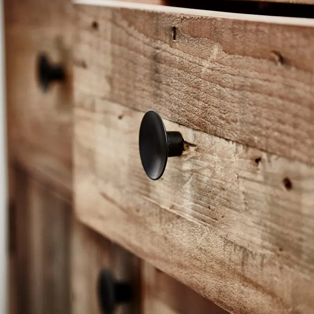 Wide Industrial Sideboard - Wood, Reclaimed