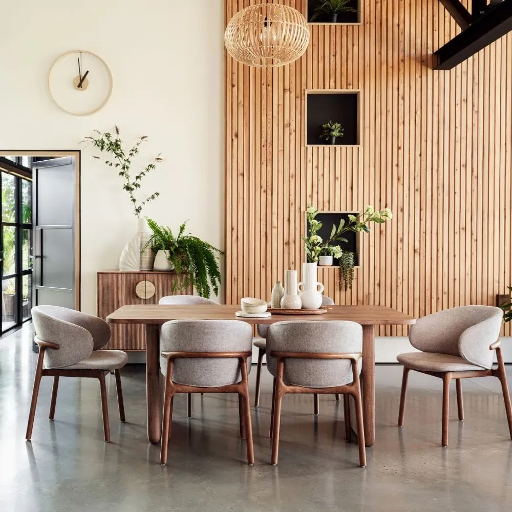 Dining Table with Smooth Finish - Wood, Mango image