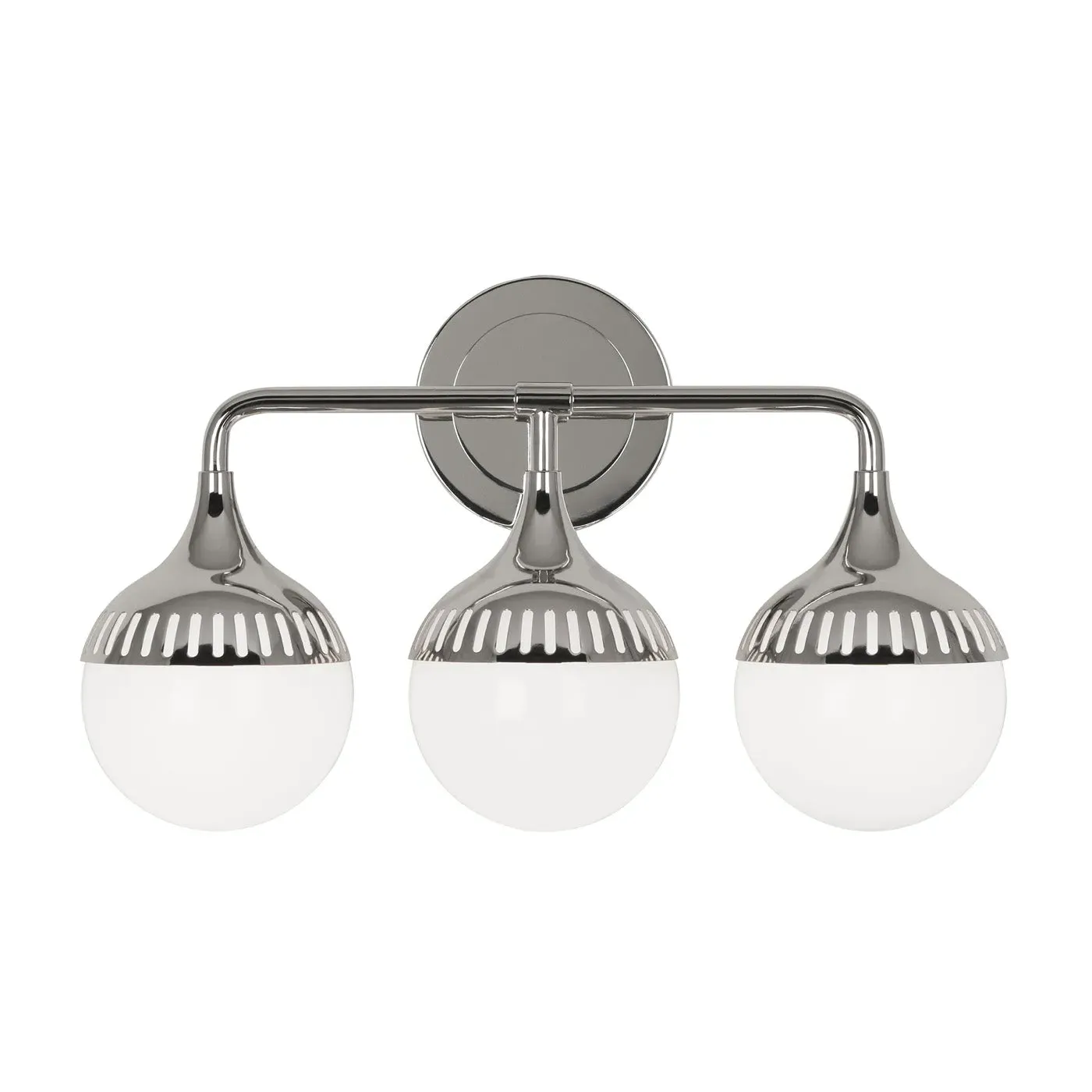 3-Light Wall Sconce with Laser-Cut Shades - Metal