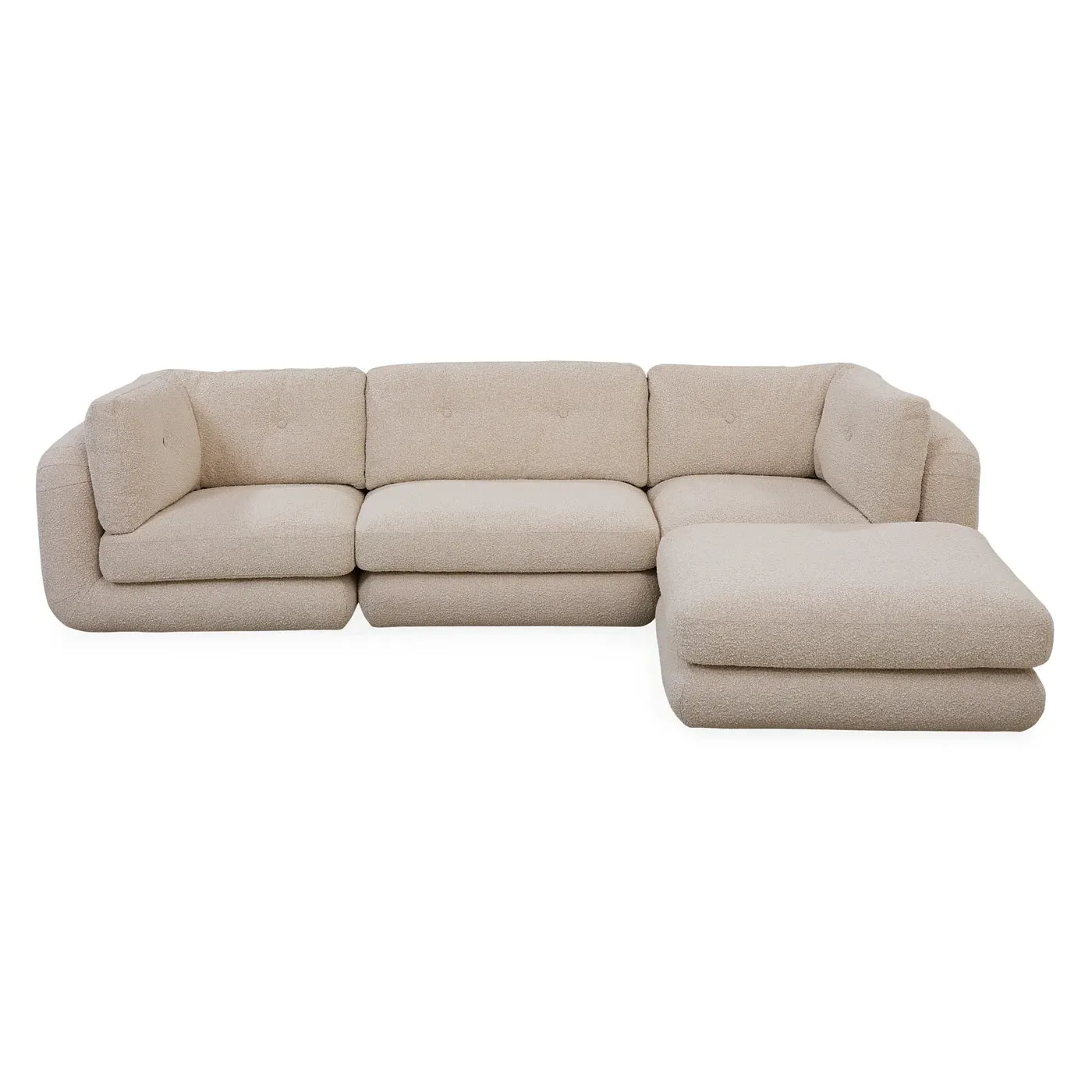 4-Piece Modular Sectional with Ottoman