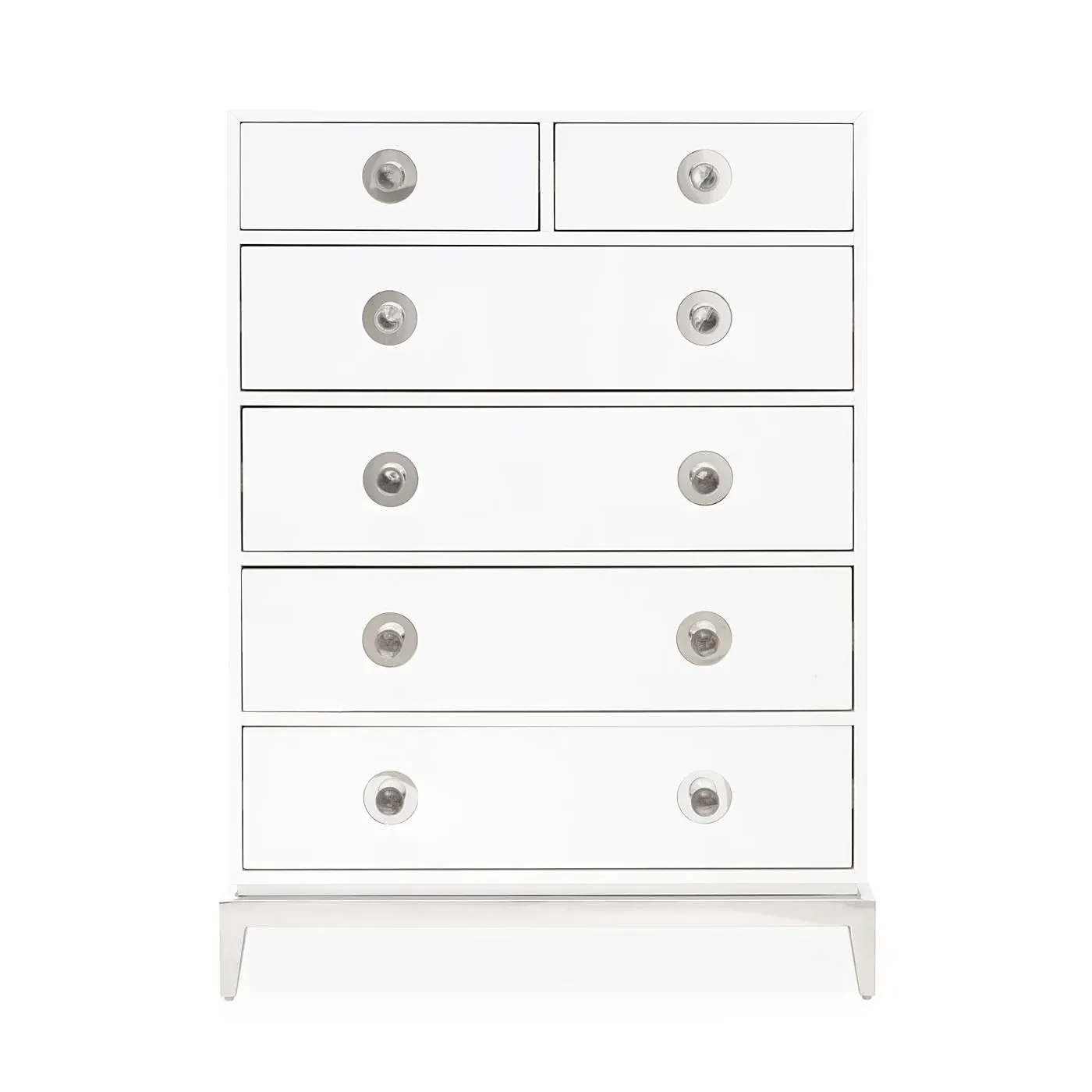 6-Drawer Chest with Acrylic Knobs - Lacquer image