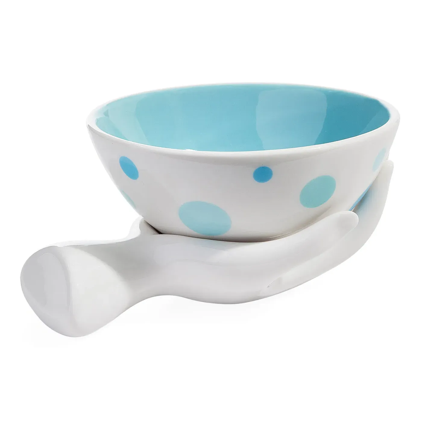 Accent Bowl with Gold Interior - Blue, Porcelain image