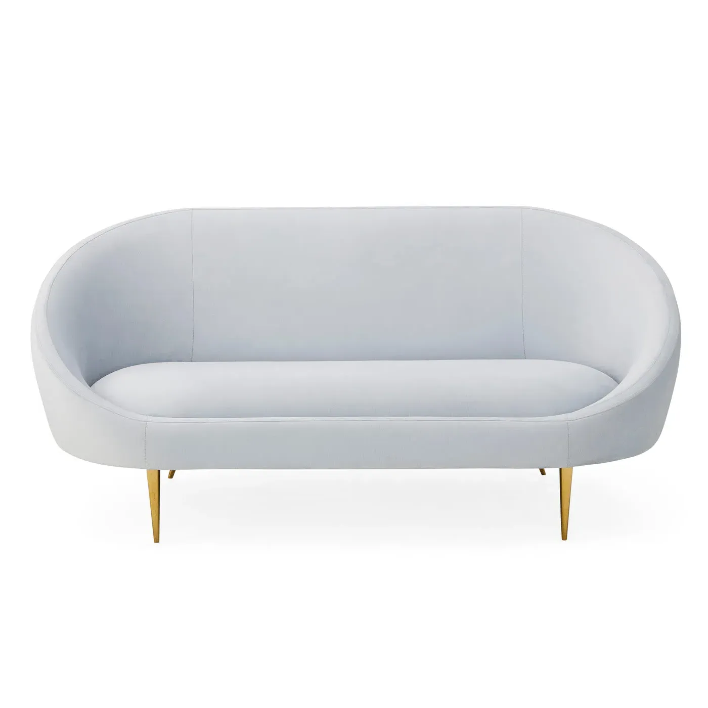 Apartment Sofa with Brass Legs - Velvet image