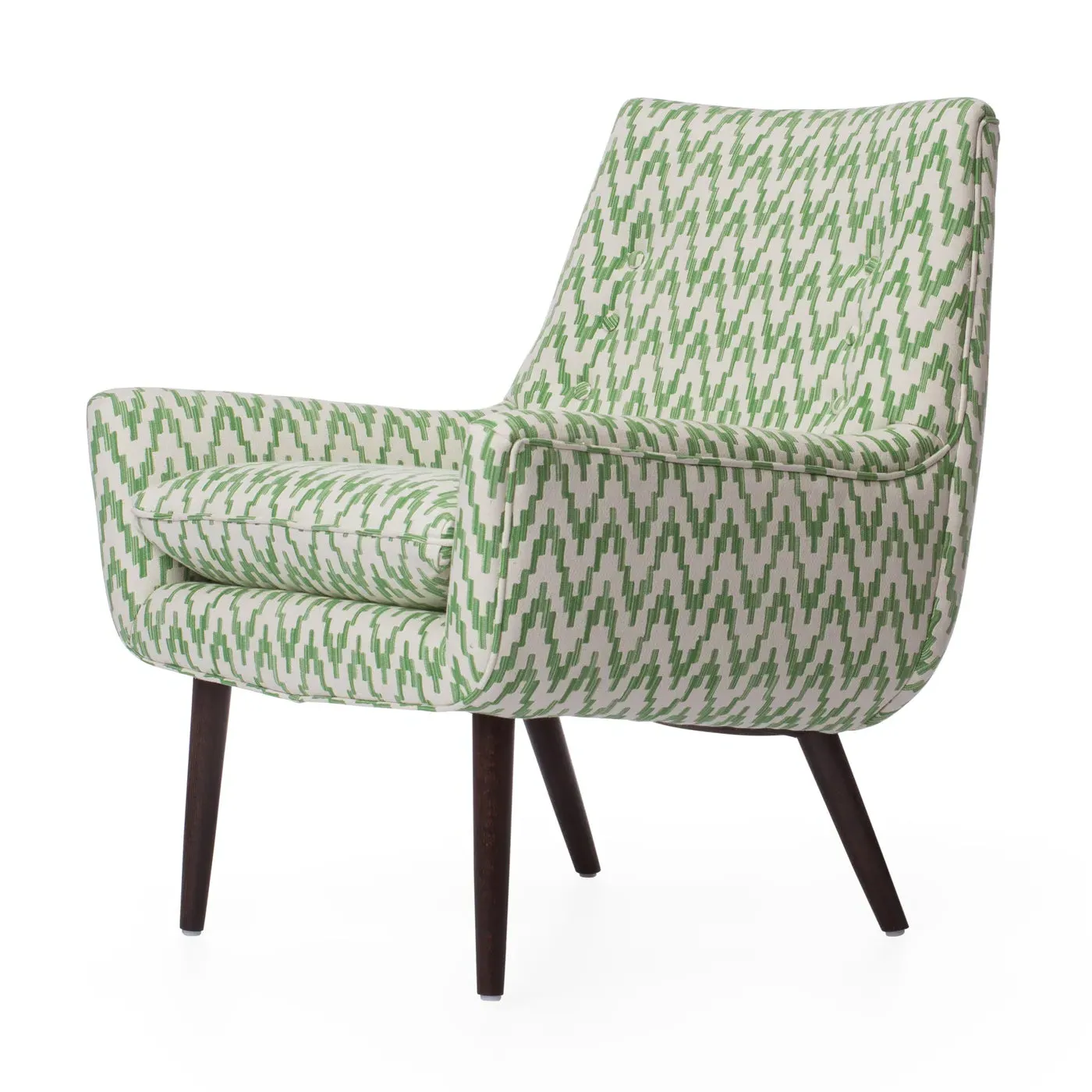 Armchair with Curved Back - Upholstered