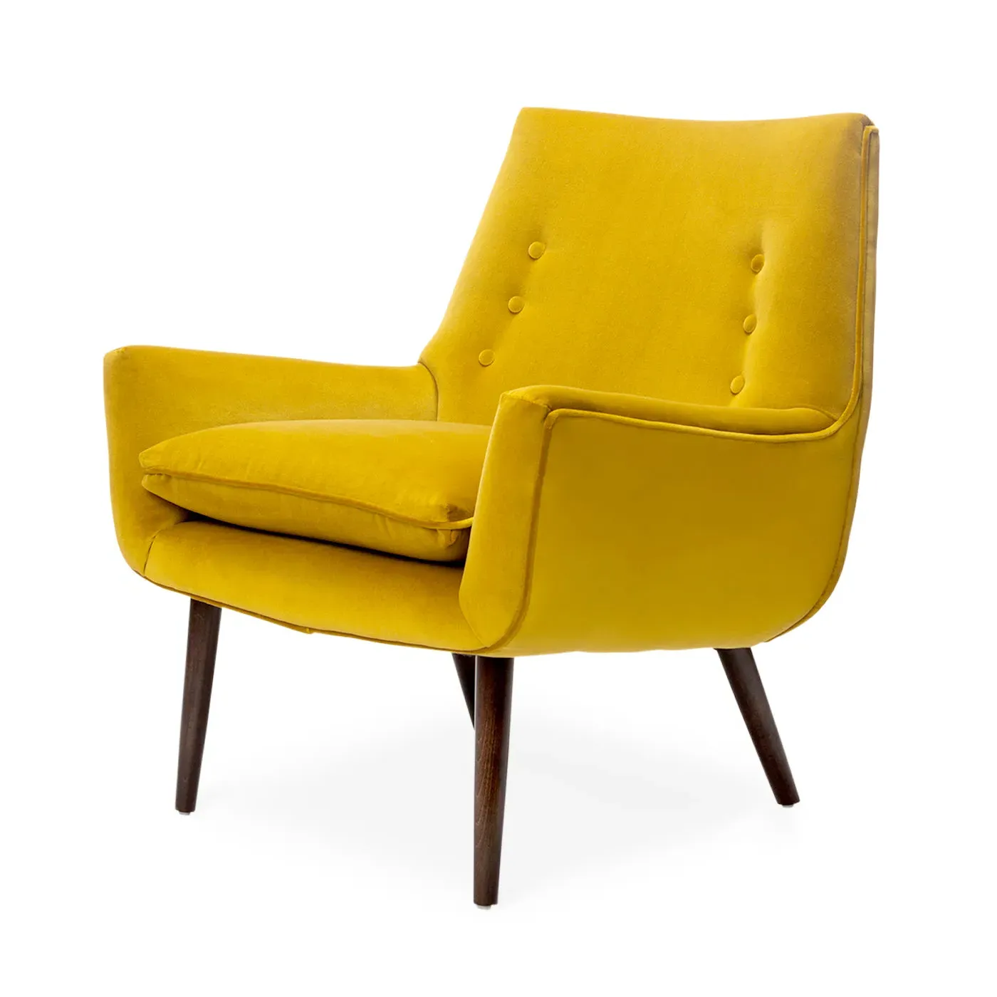 Armchair with Curved Back - Upholstered image