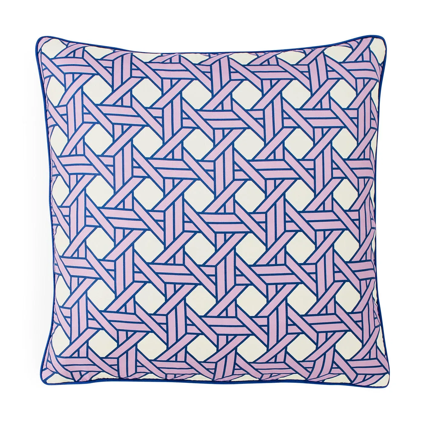 Basketweave Cushion - Lavender, Silk Twill image