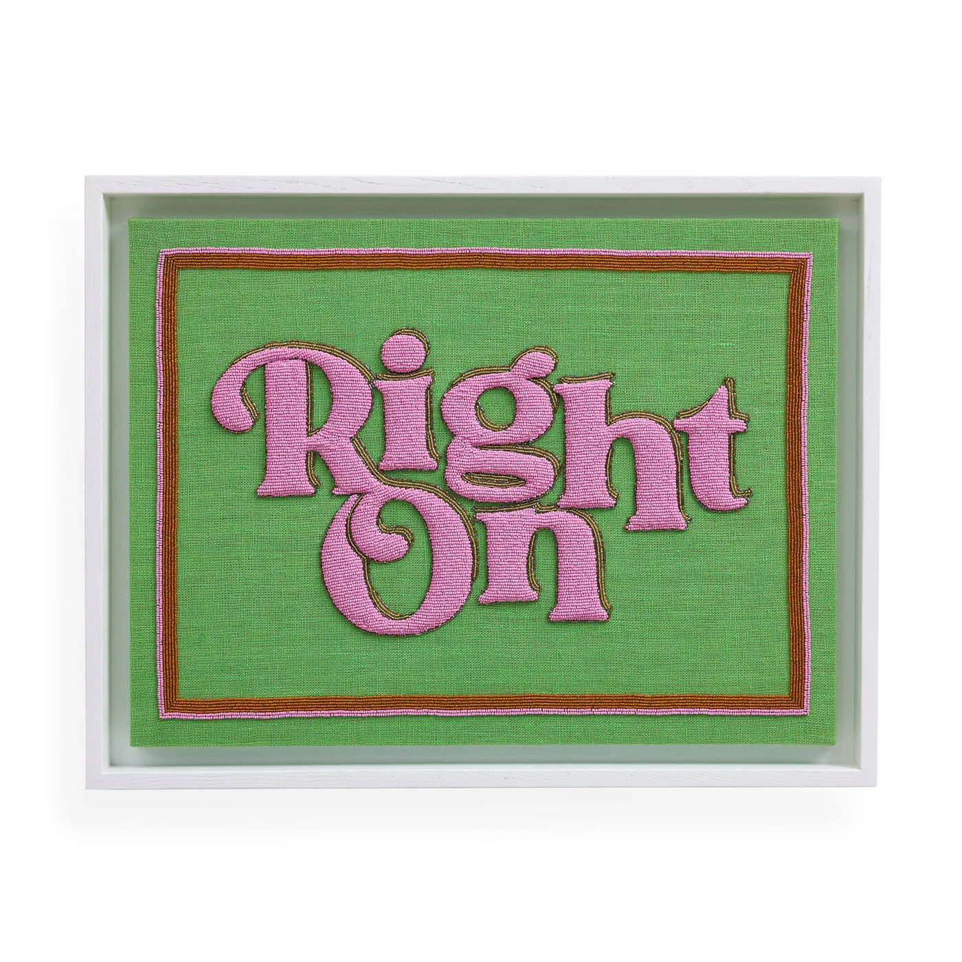 Beaded Wall Art - Linen