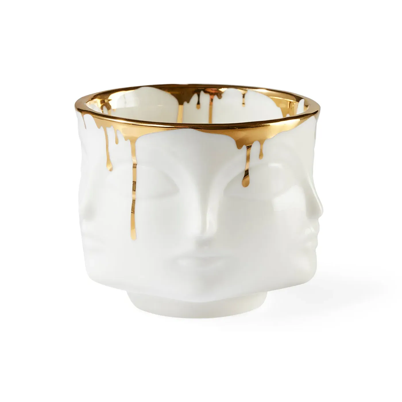 Condiment Bowl with Gold Finish - Ceramic image