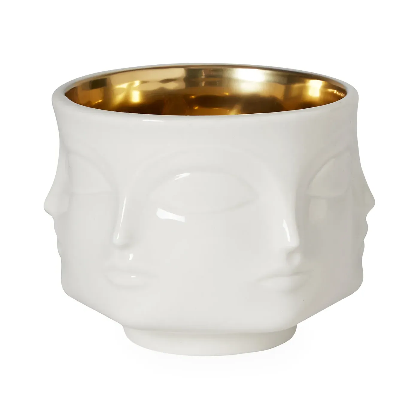 Condiment Bowl with Gold Interior - Porcelain image