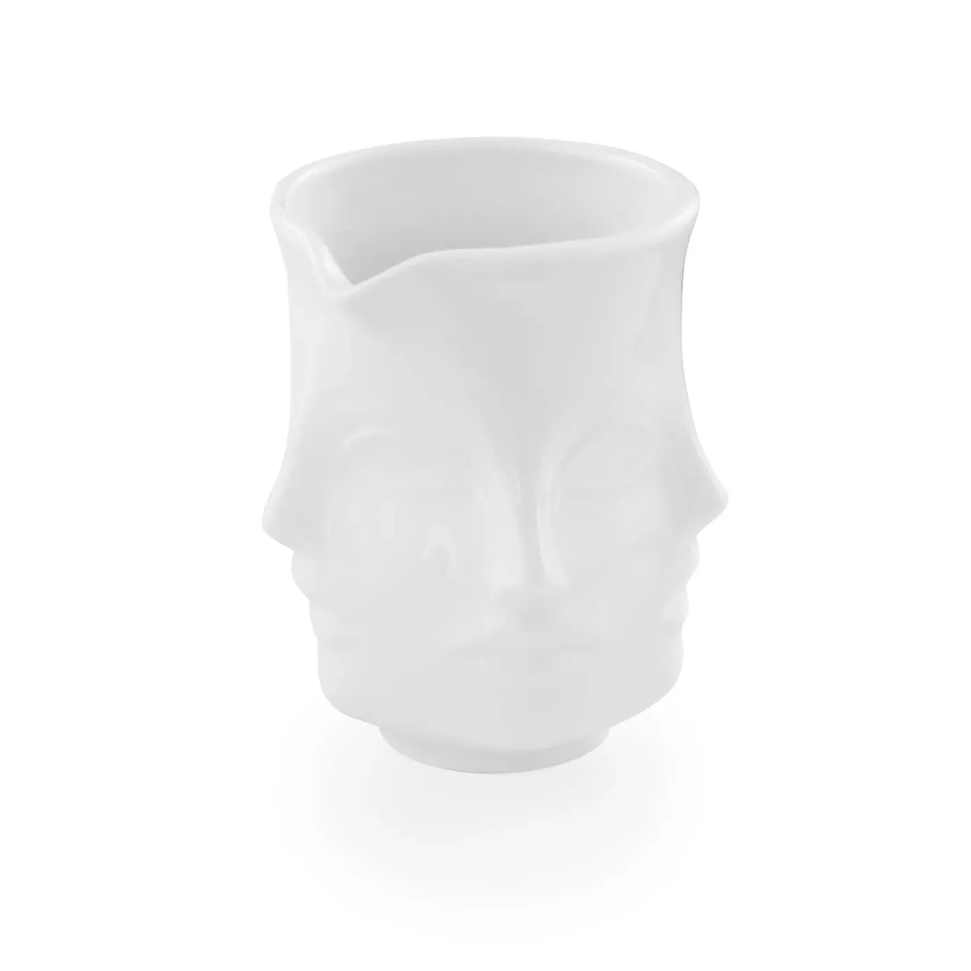 Creamer with Relief Pattern - White, Porcelain image