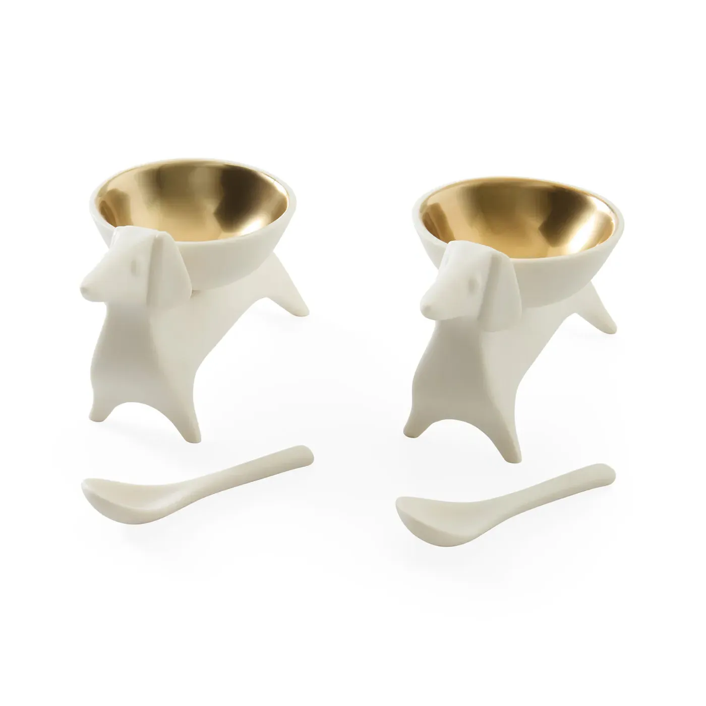 Dachshund Salt & Pepper Cellars - Matte Porcelain image