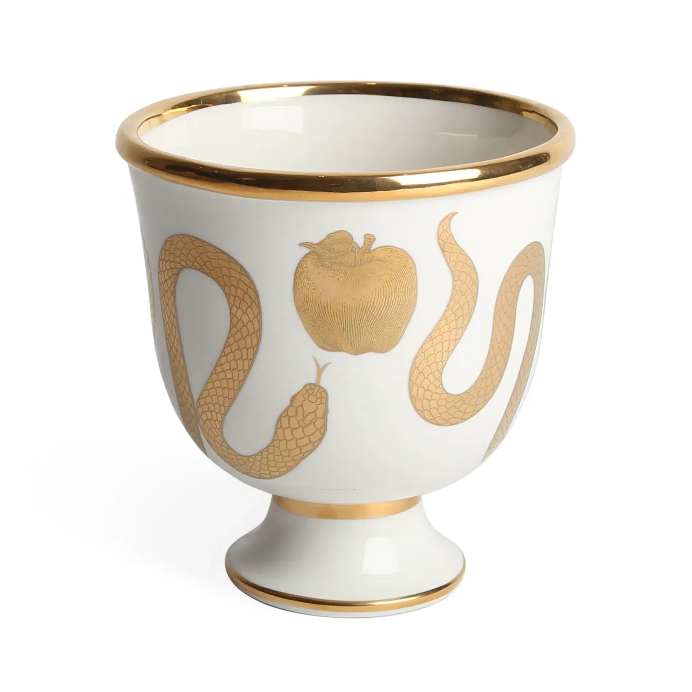 Decorative Bowl with Gold Design - Porcelain