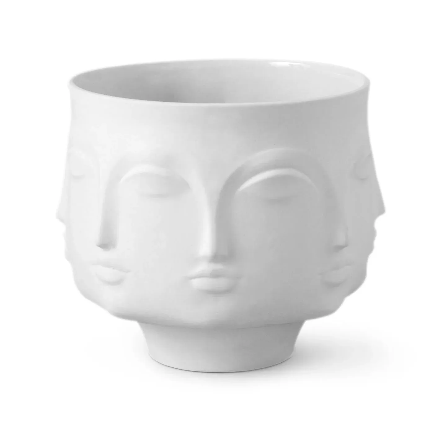 Decorative Bowl with Relief Pattern - Porcelain image