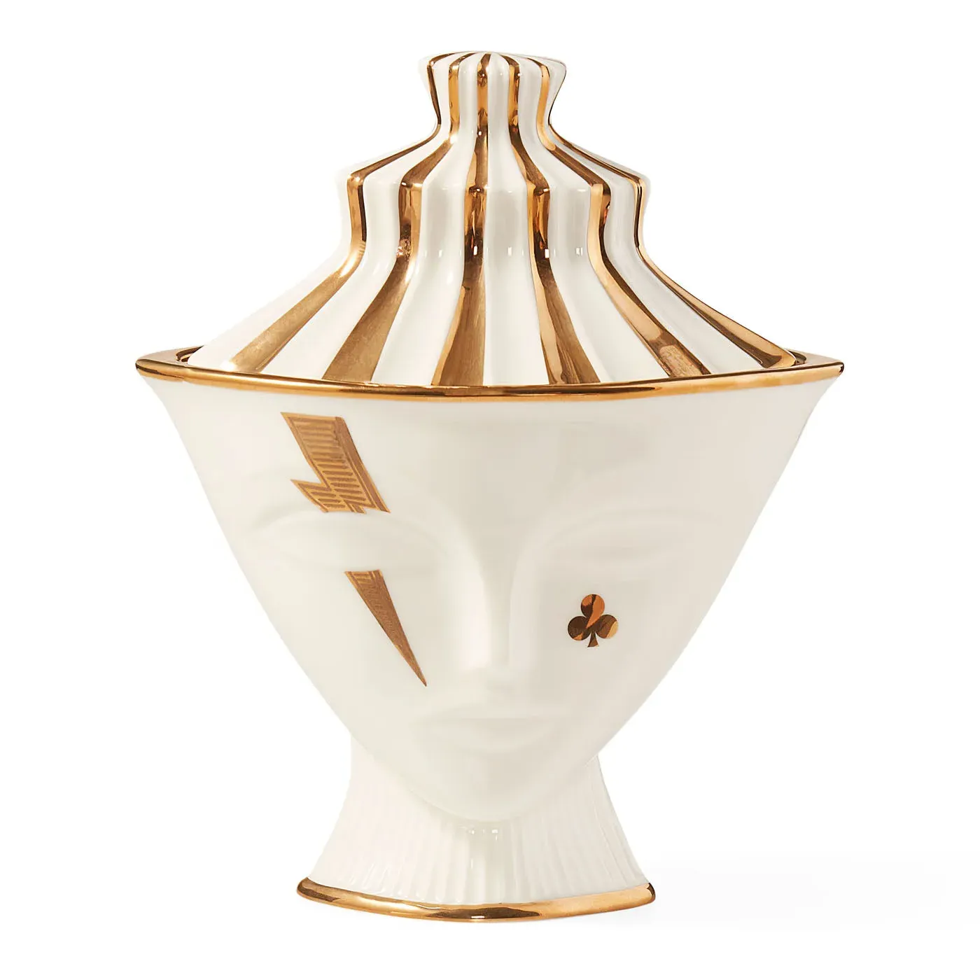 Decorative Storage Box - Gold, Ceramic image