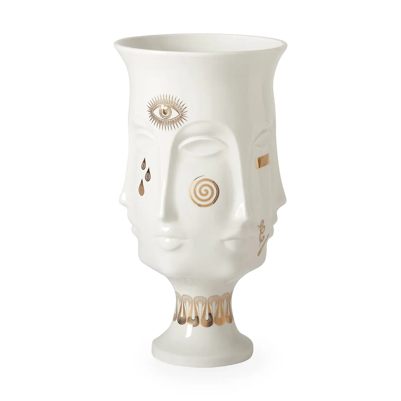 Decorative Urn with Gold Details - Porcelain image
