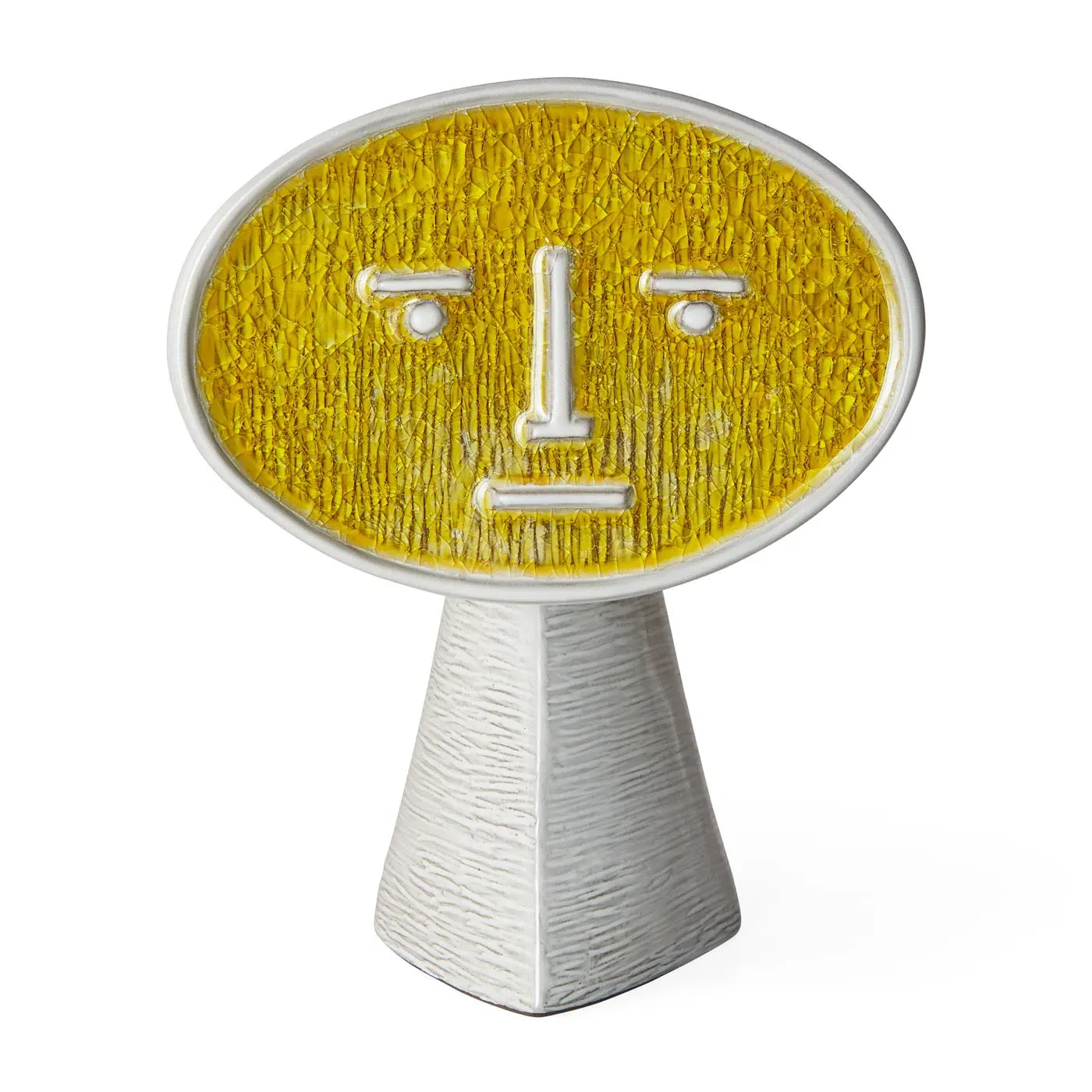 Decorative Vase with Face Design - Stoneware