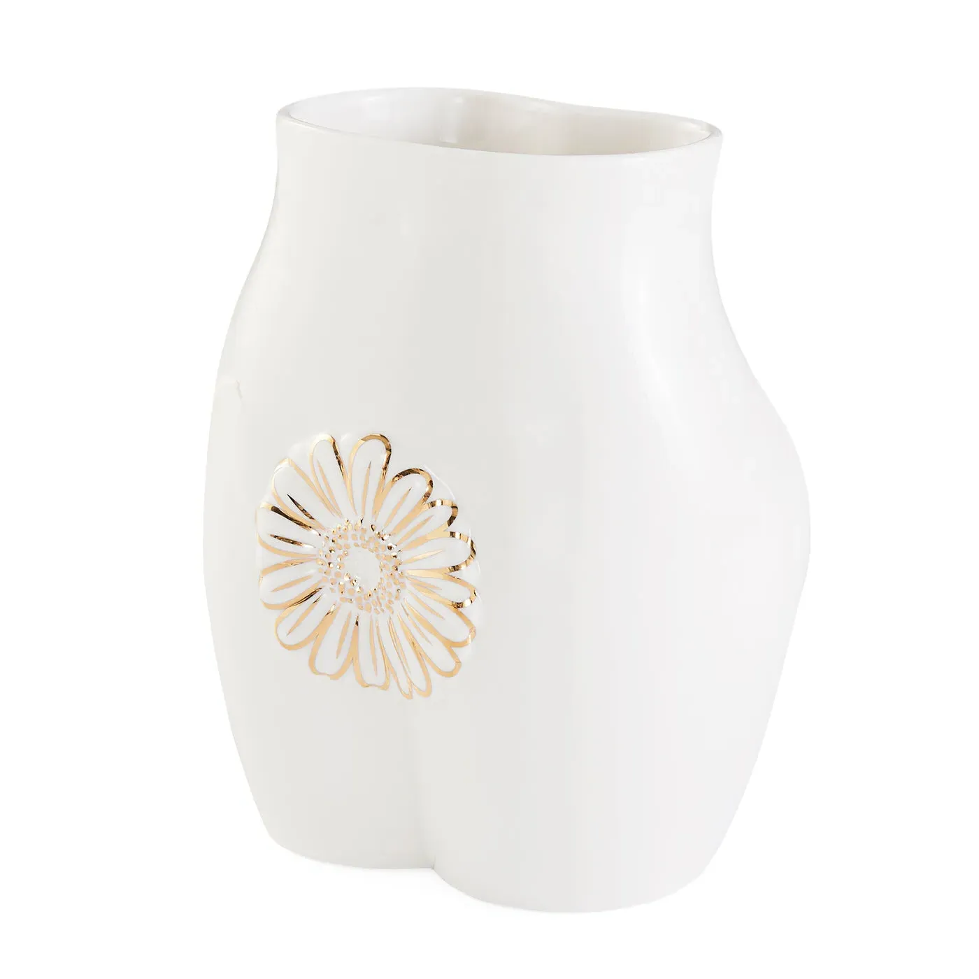 Decorative Vase with Gold Details - Porcelain image