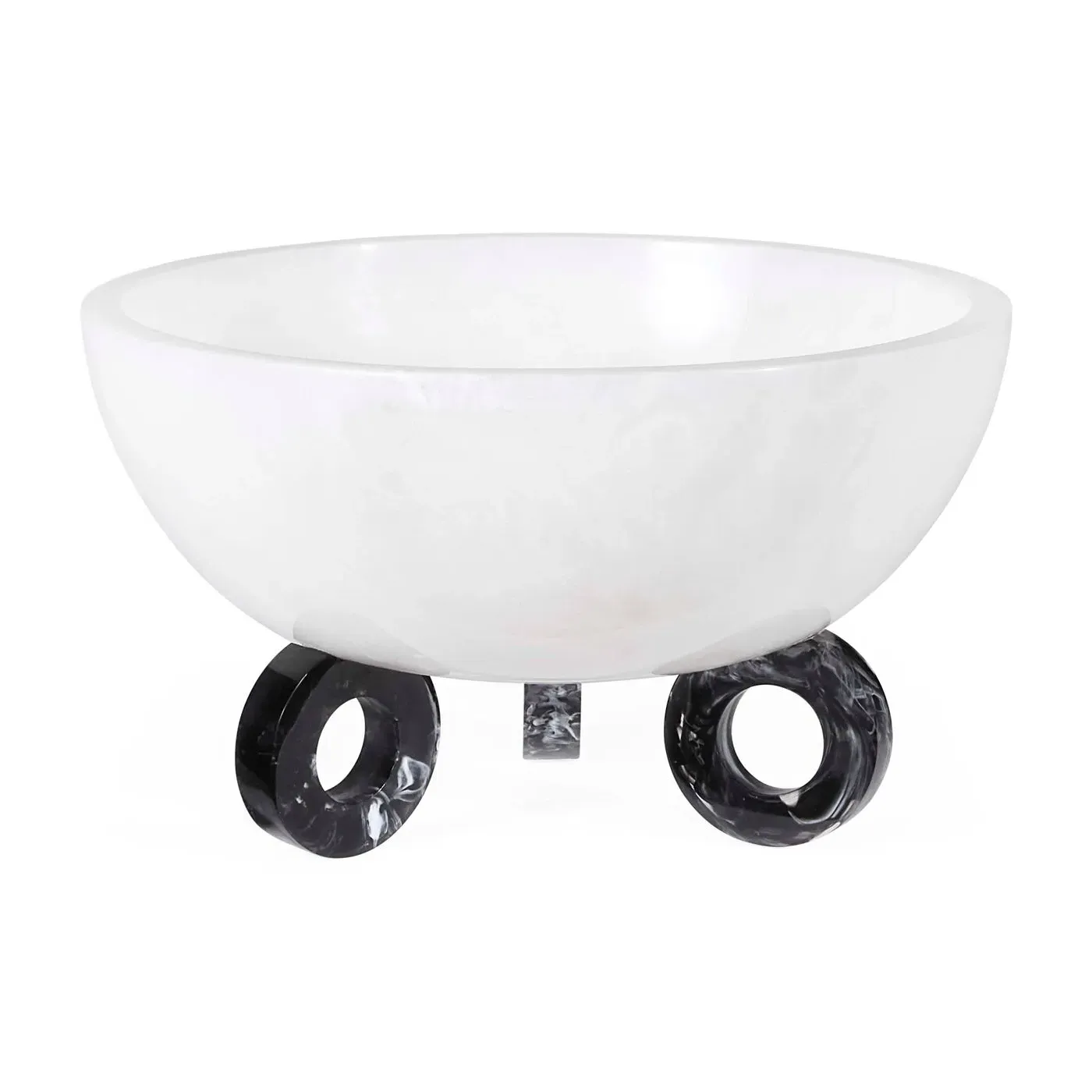 Disc Bowl on Ring Base - Black & White image