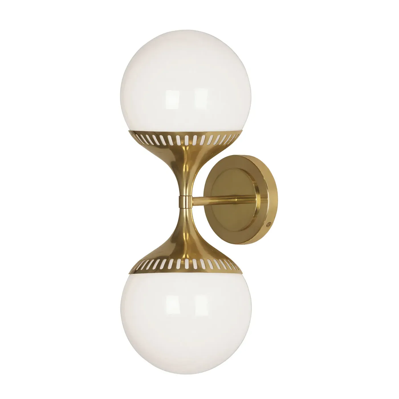 End-on-End Wall Sconce - Brass image