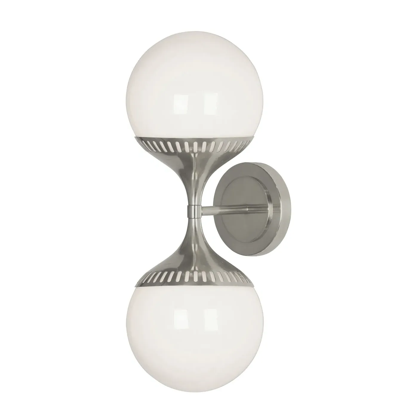 End-on-End Wall Sconce - Nickel