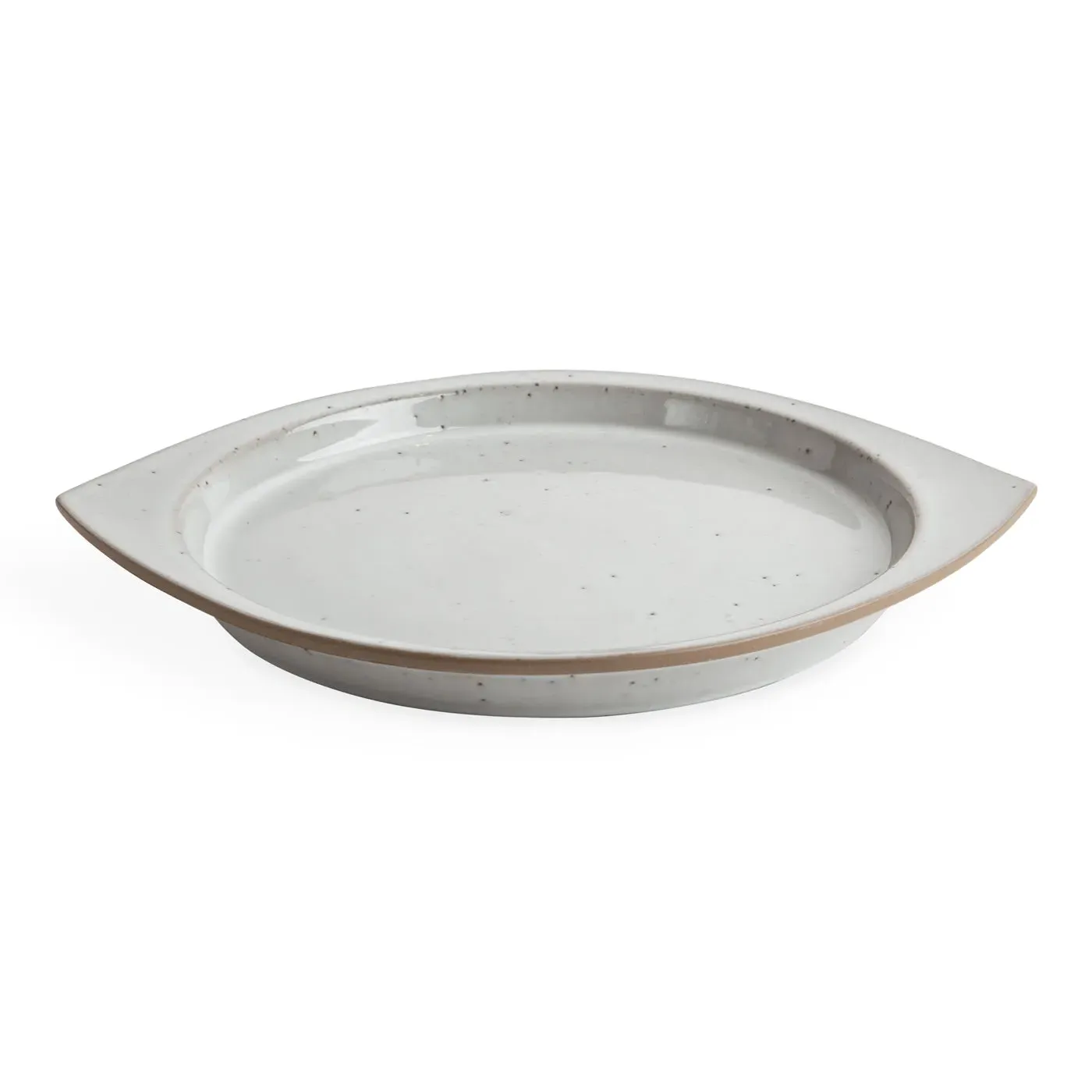 Eye-Shaped Dining Plate - Stoneware