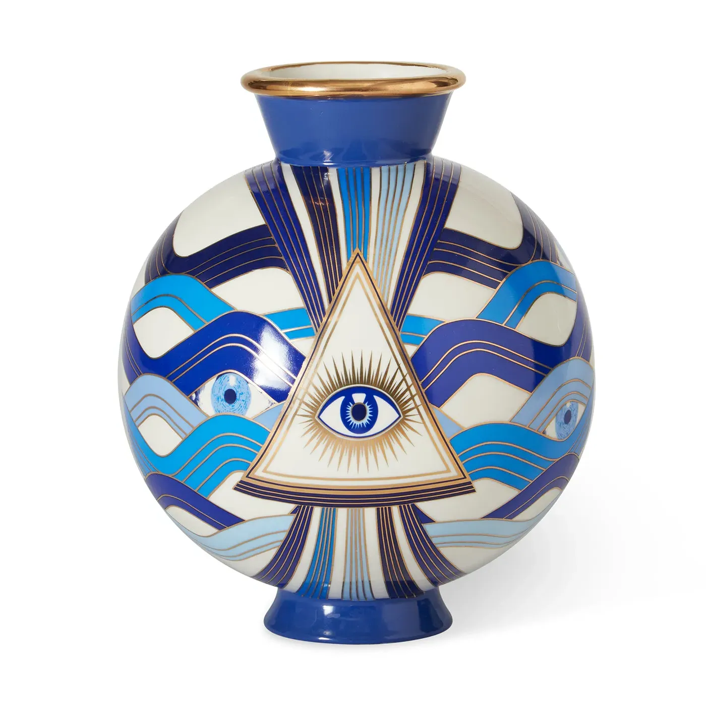 Eye Vase - Blue, Porcelain image