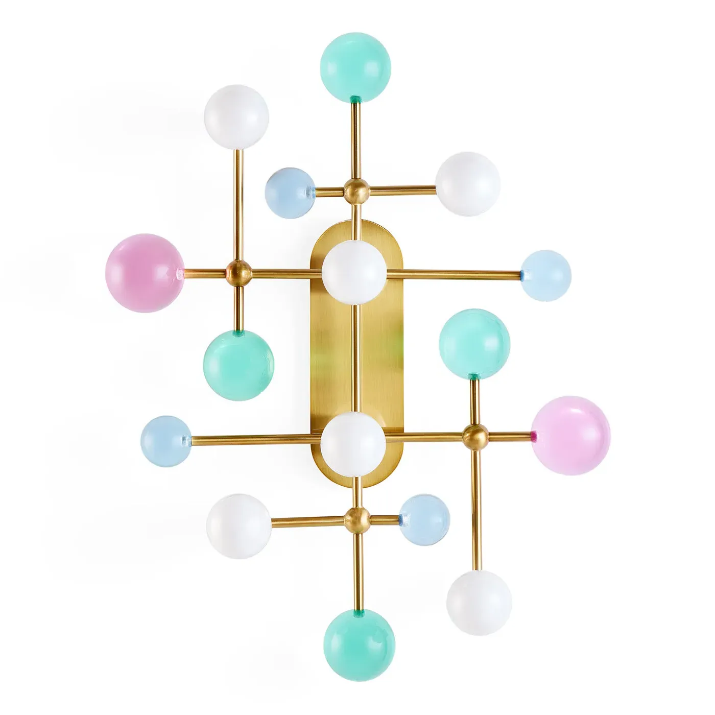 Fretwork Wall Sconce - Brass, Acrylic image