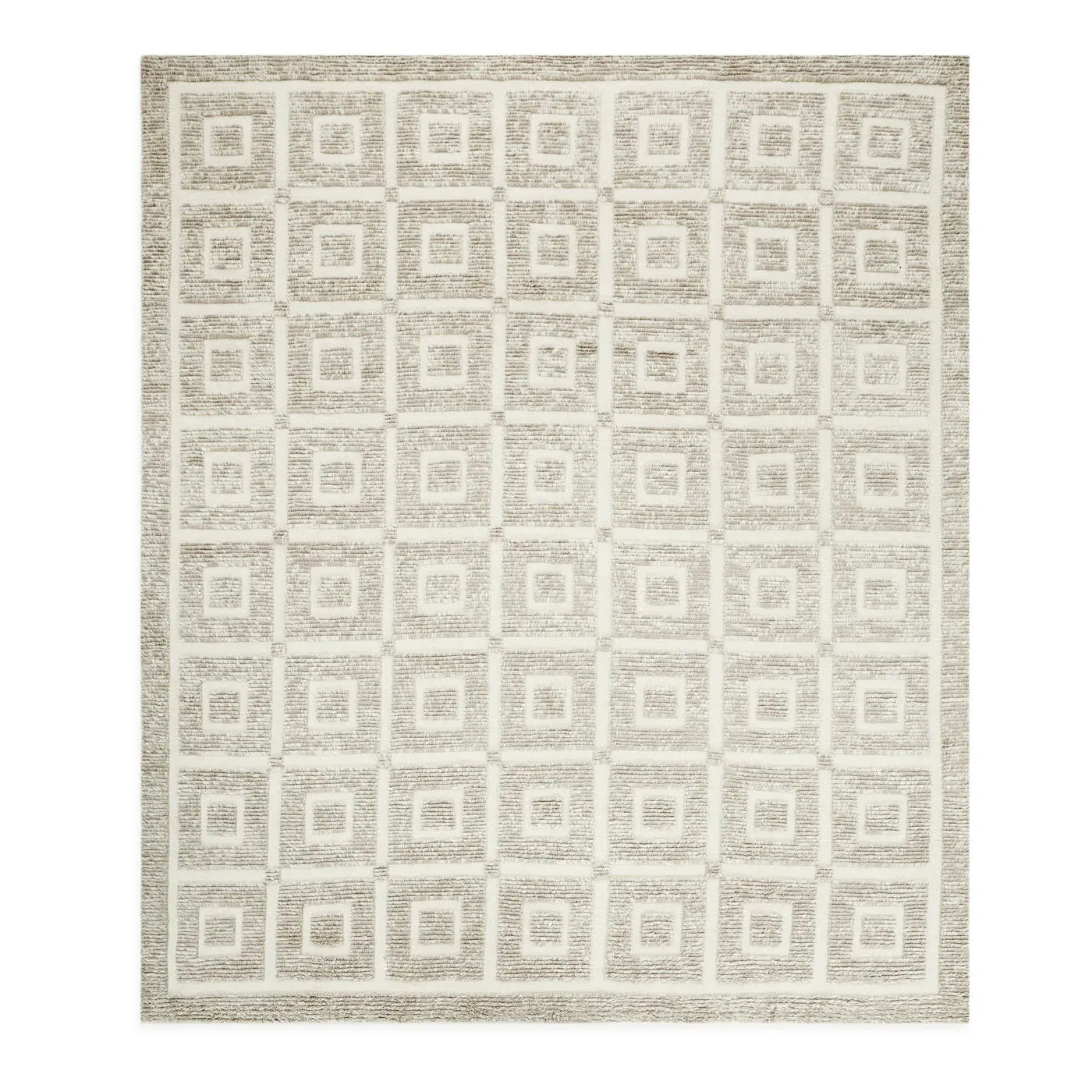 Hand-Knotted Rug - Grey, Wool image