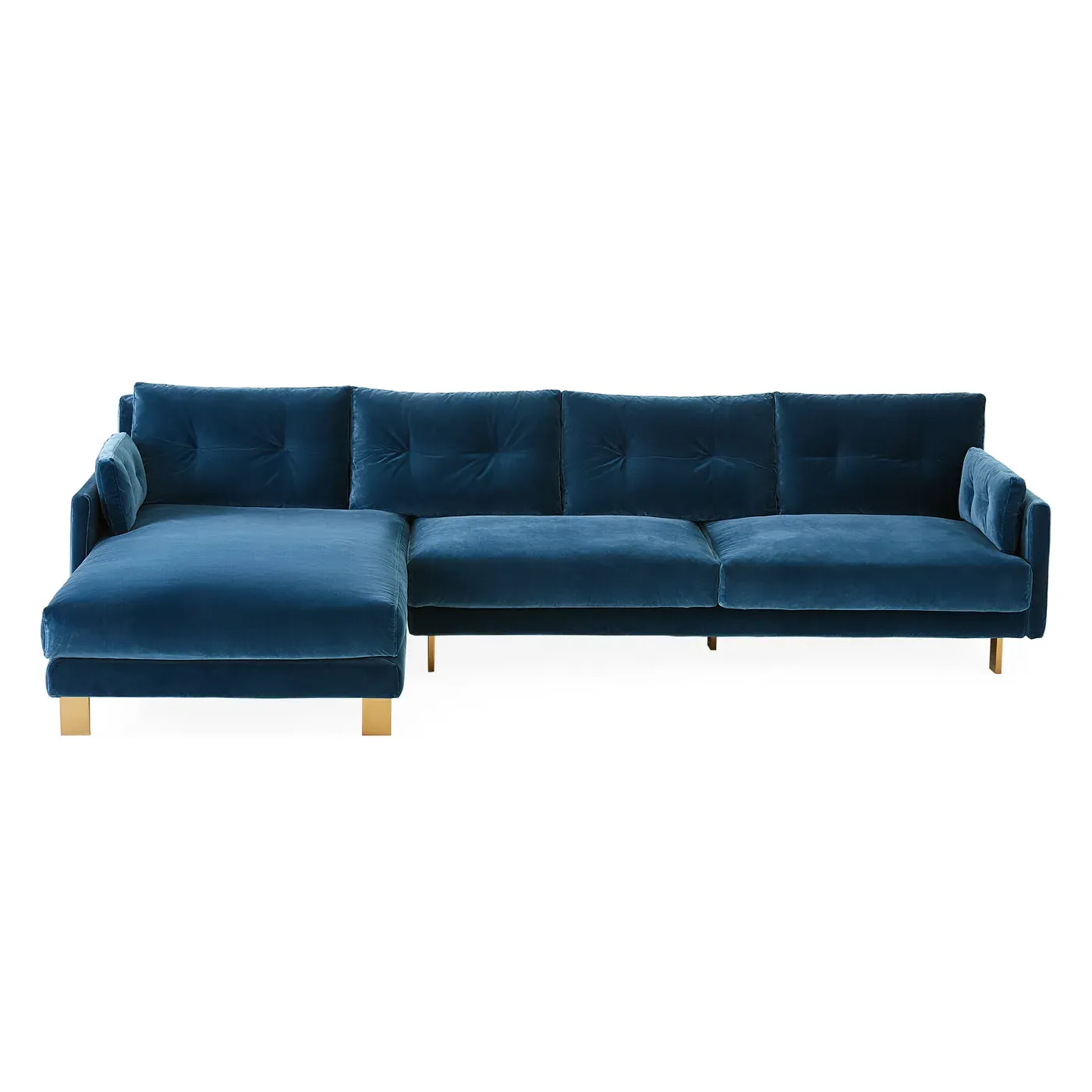 L-Shaped Sectional Sofa with Storage - Pearl, Bouclé