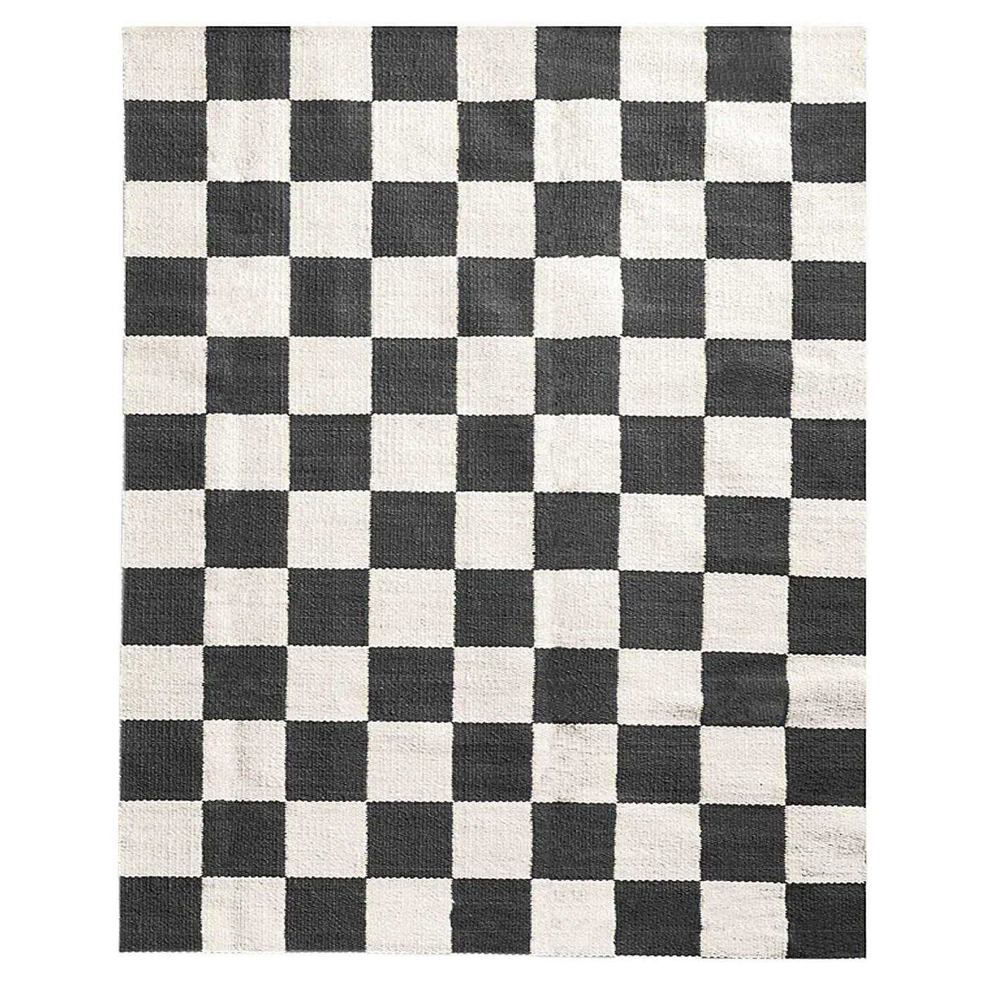 Large Scale Flatweave Rug - Blue, Wool image