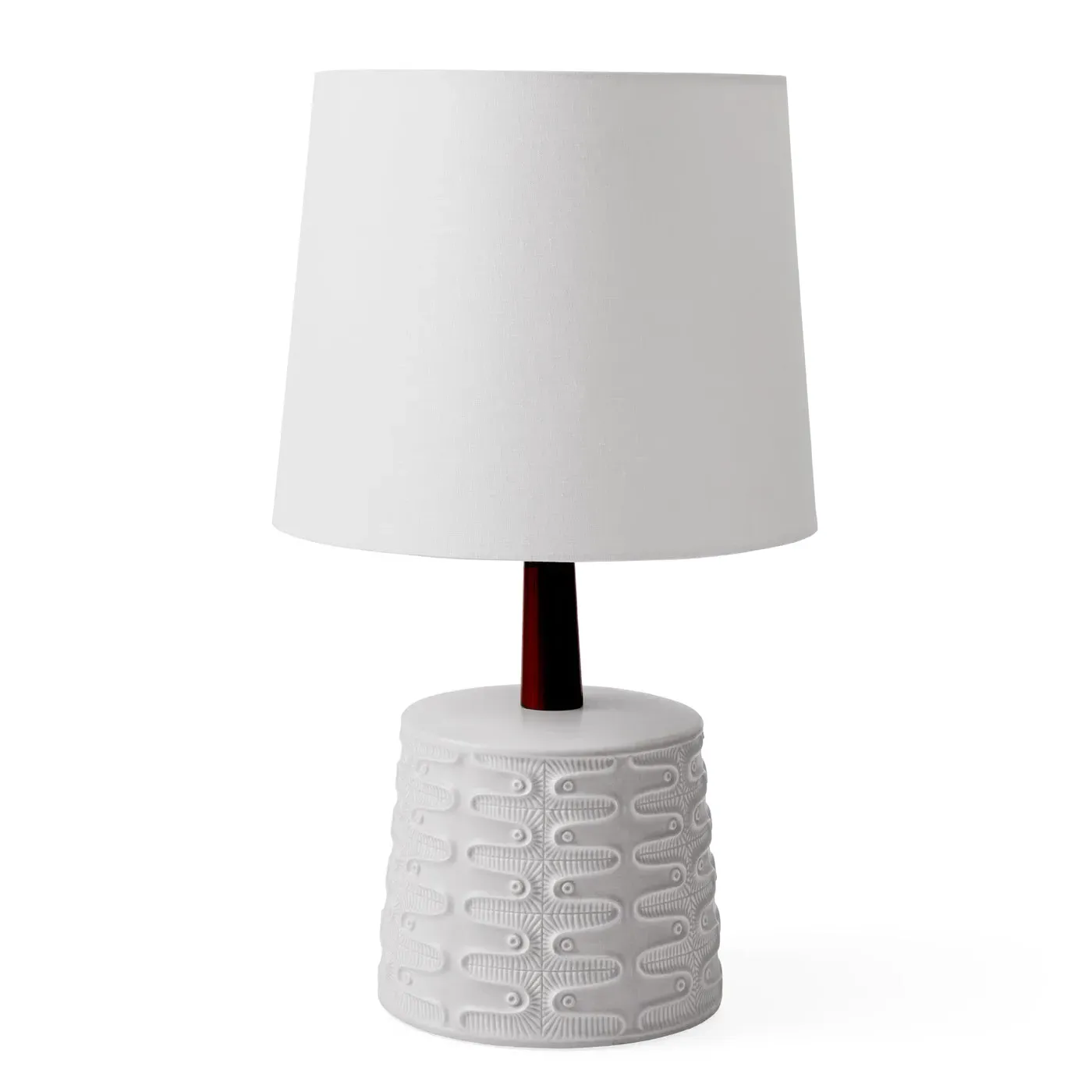 Loop Tiled Table Lamp - Stoneware, Walnut image