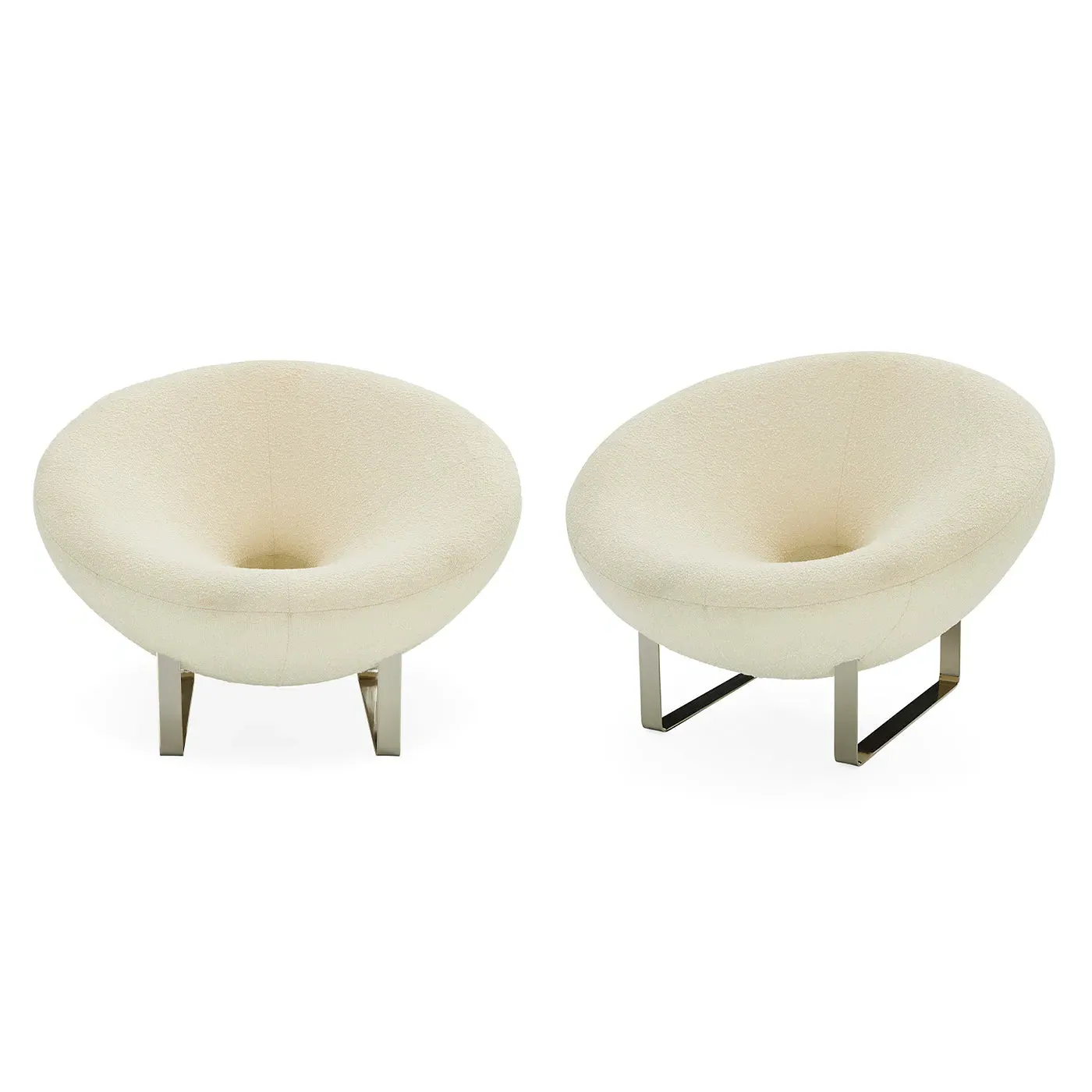 Lounge Chair with Ring Design - Nickel Base image