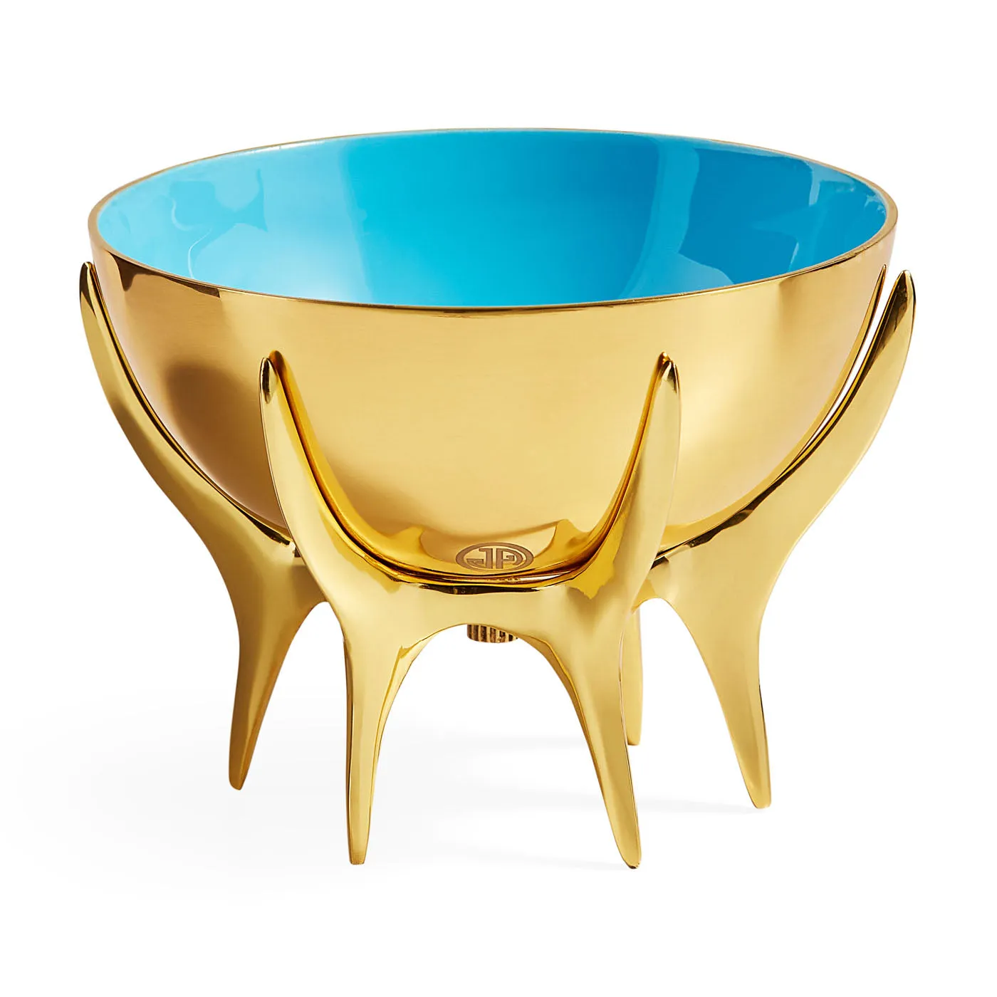 Medium Bowl - Blue, Brass image