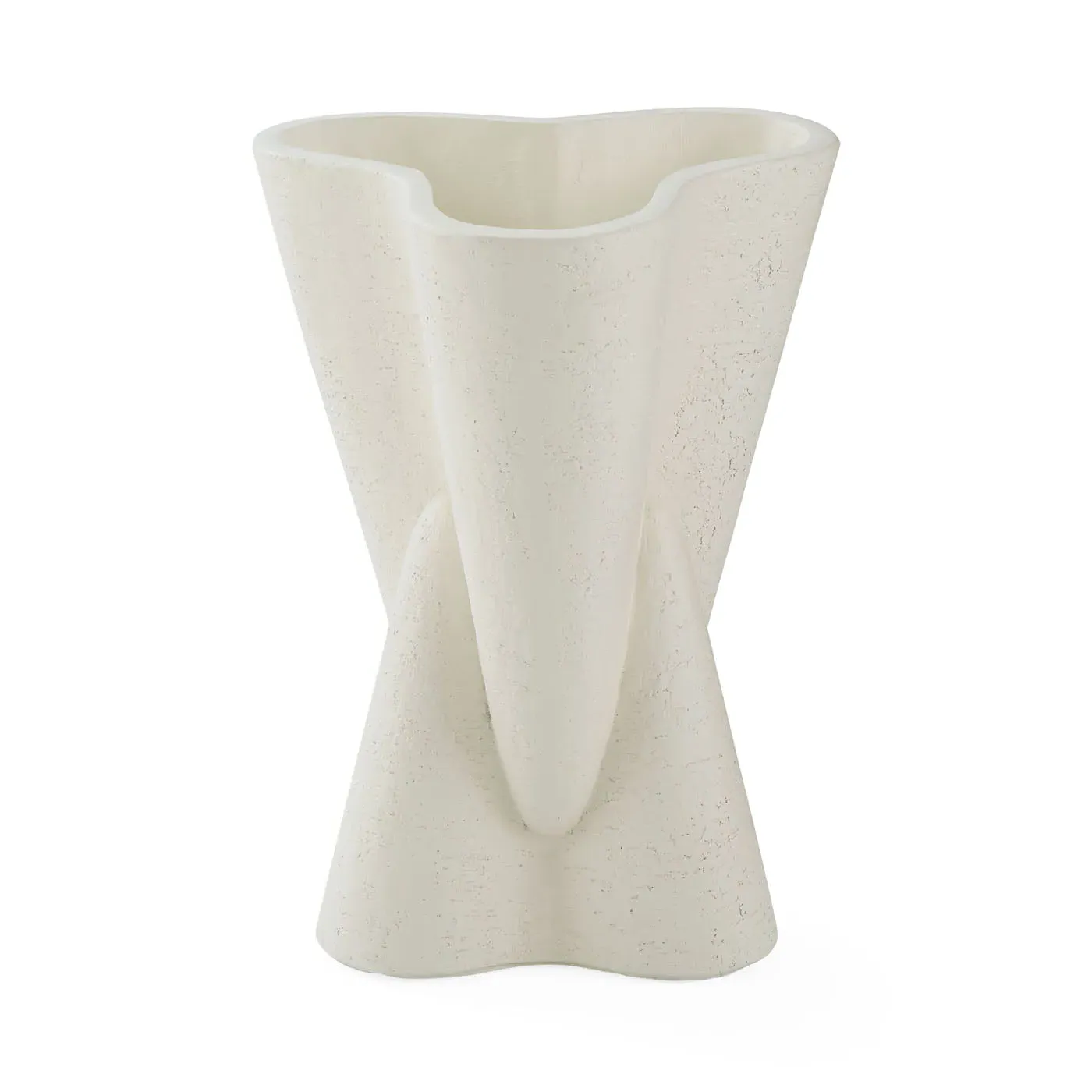 Medium Planter with Trefoil Opening - Cement image
