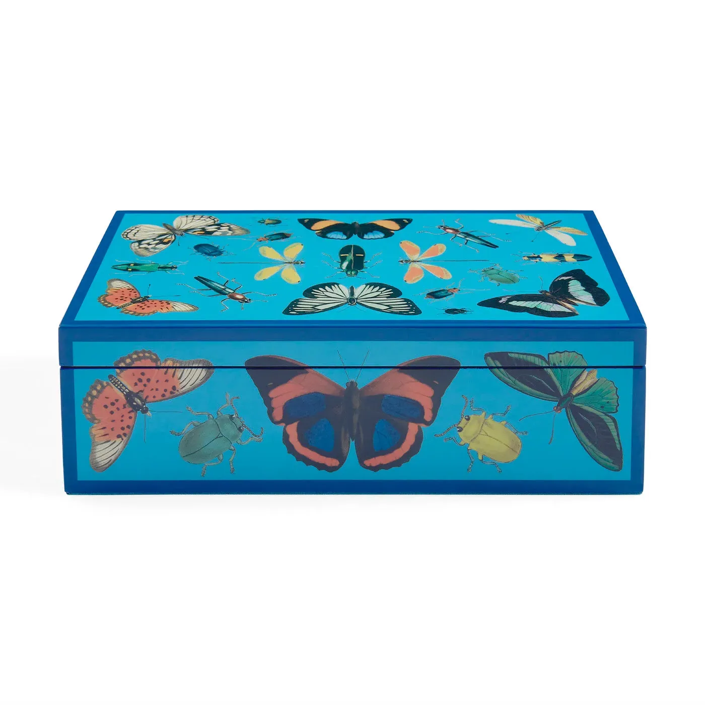 Medium Storage Box - Blue, Lacquer image