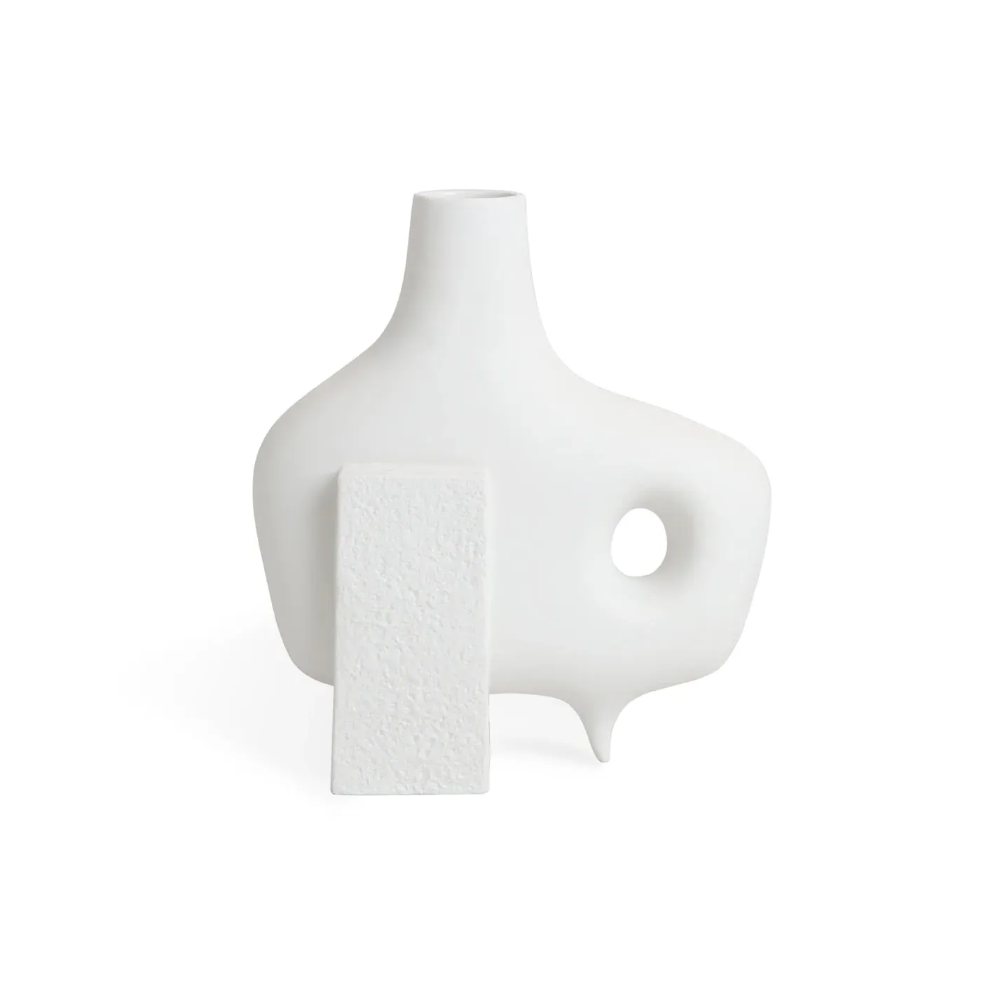 Medium Vase with Organic Form - Porcelain image
