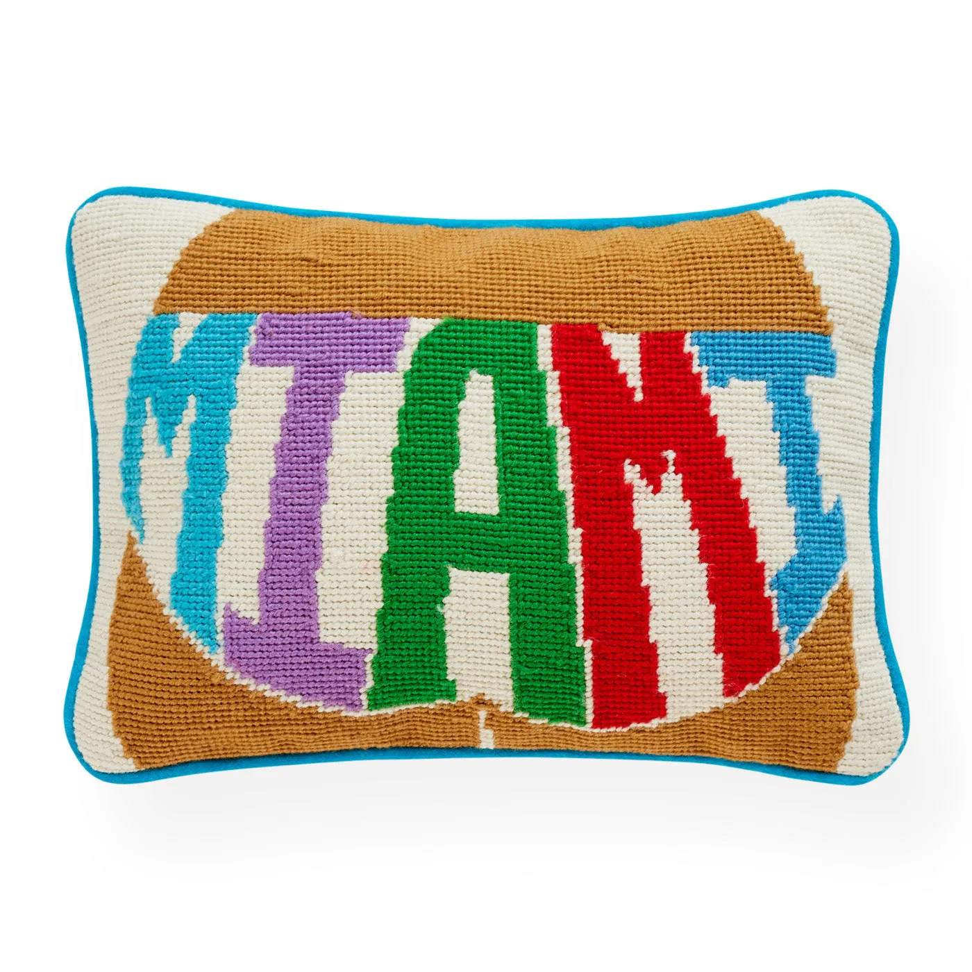 Miami Cushion with Hand Embroidery - Velvet image