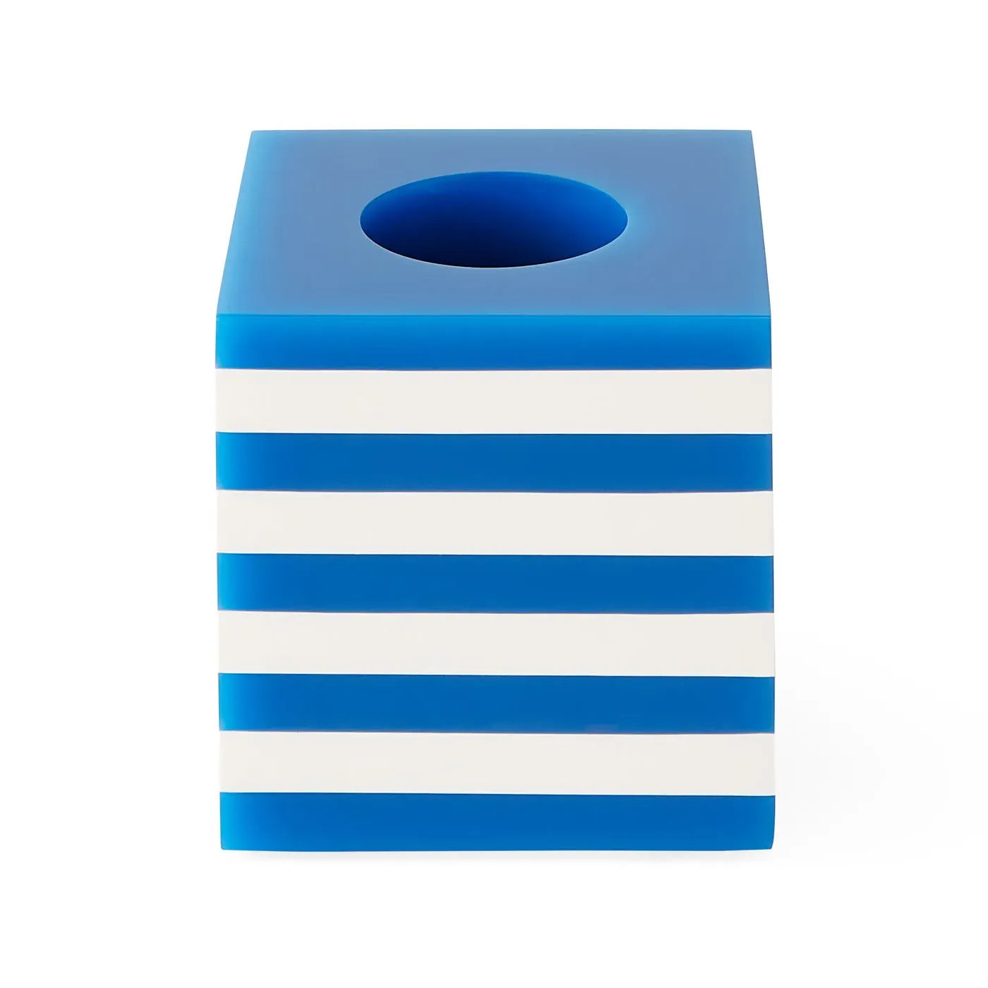 Mini Scoop Vase - Blue Stripe, Acrylic image