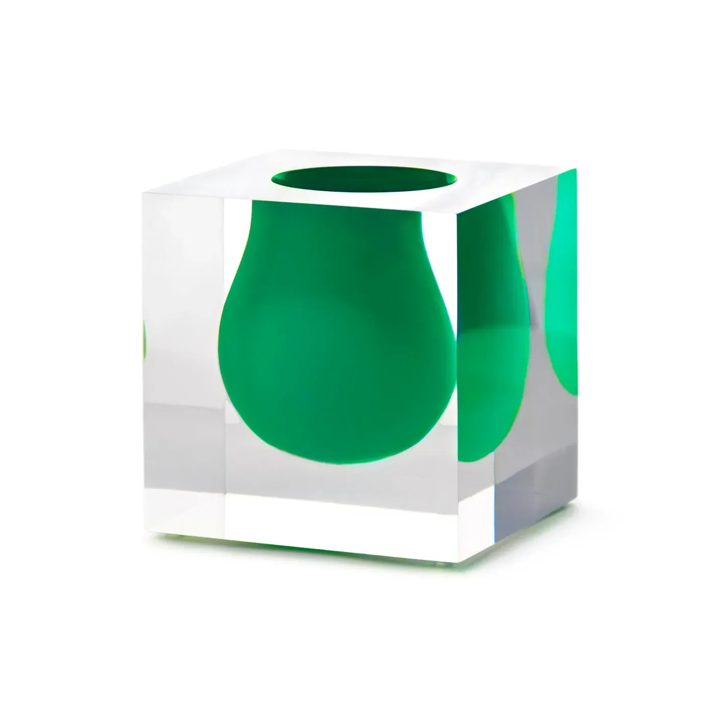 Mini Scoop Vase - Clear Acrylic